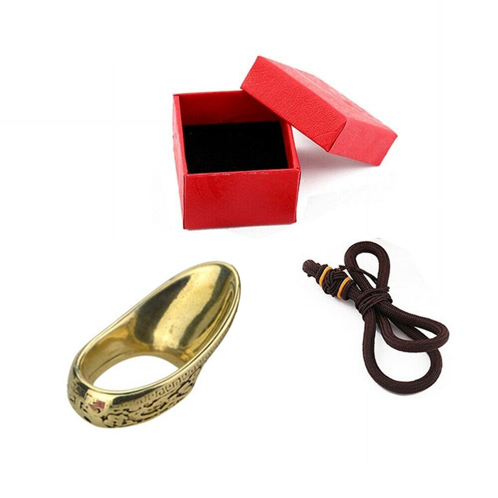 Archery 20mm Copper Thumb Ring Finger Guard Protector Gear Bow Hunting