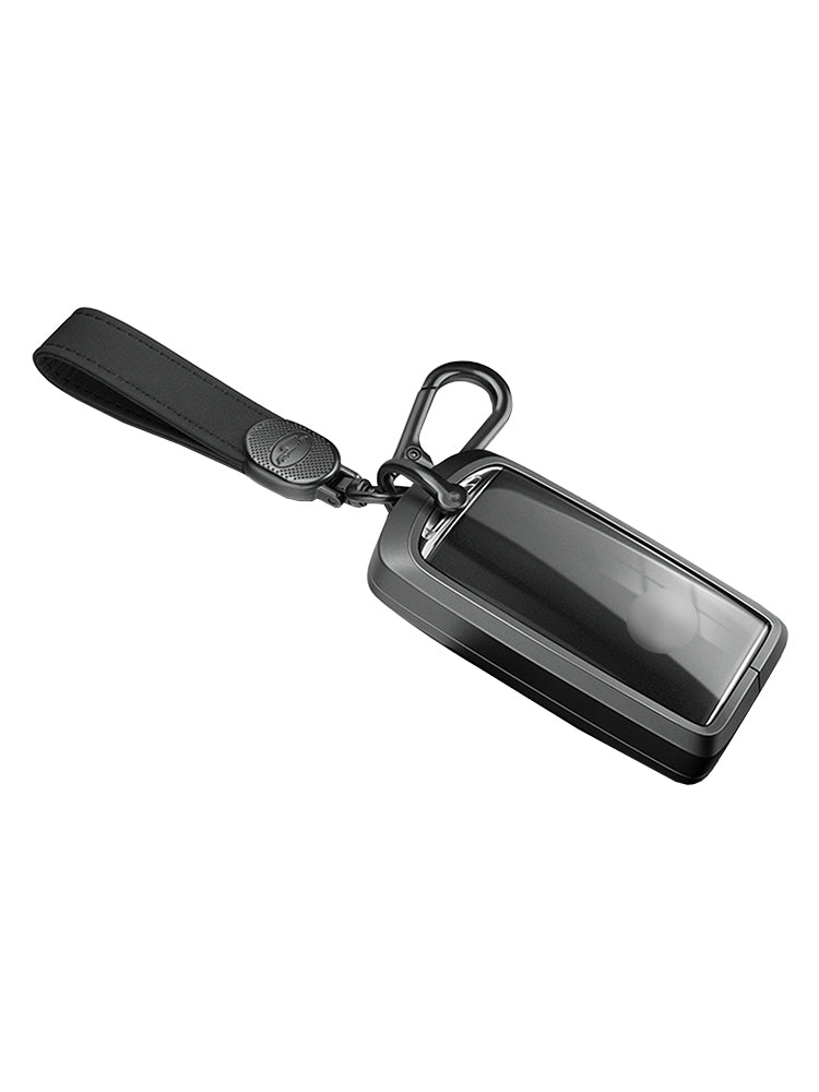 Aluminum Alloy TPU Black Car Key Case Cover With Buckle For Mazda CX-4 CX-5