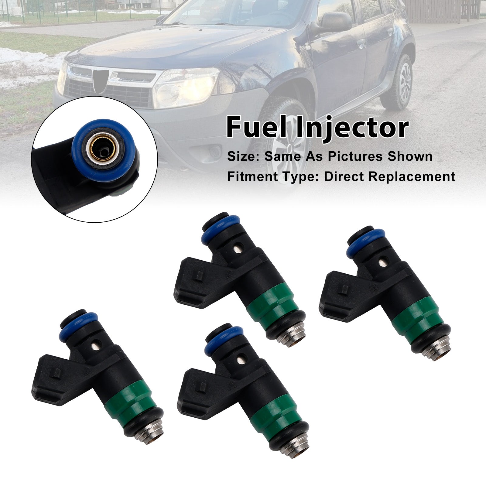4Pcs Fuel Injector For Dacia Renault Clio II 1.4 16V 1.6 16V H82132254