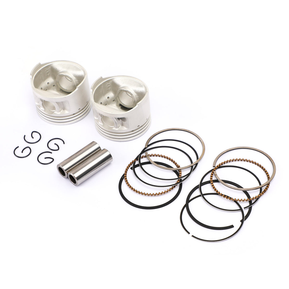 2 Set Piston Ring Pin Kit 49.50Mm For Yamaha Xv250 V-Star Virago Route 66 88-18