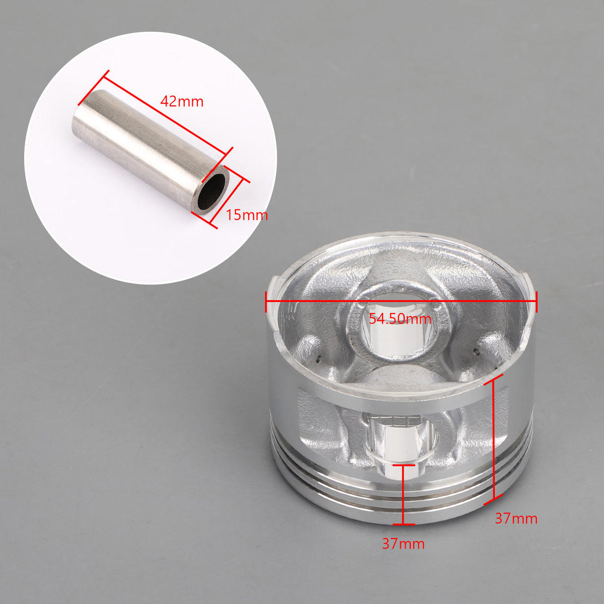 Piston Ring Pin Clip Kit +.50 For Yamaha Ttr125 Ttr125L Ttr125E Ttr125Le 00-07