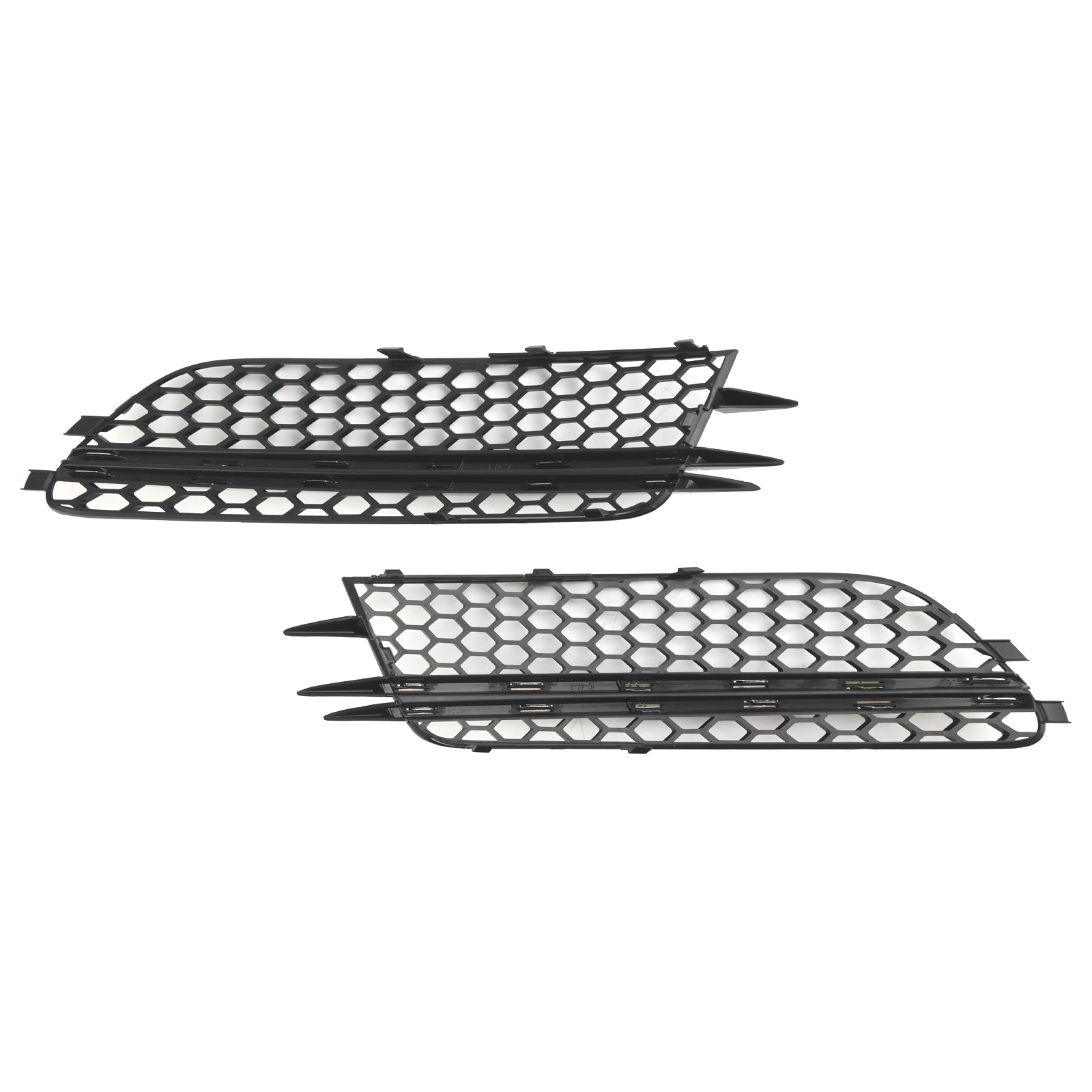 2012-2015 Audi A6 4G C7 2PCS Front Fog Light Cover Bezel Bumper Grille