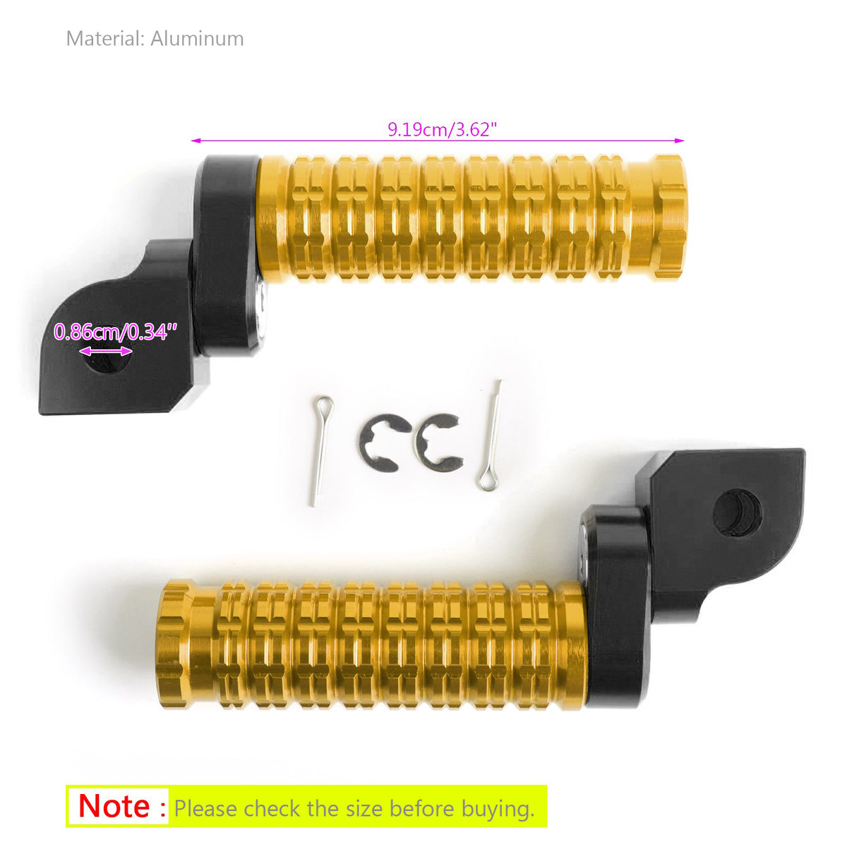 Front Footrests Foot Pegs fit for HONDA CBR600RR CBR1000RR SUZUKI GSX-S 750