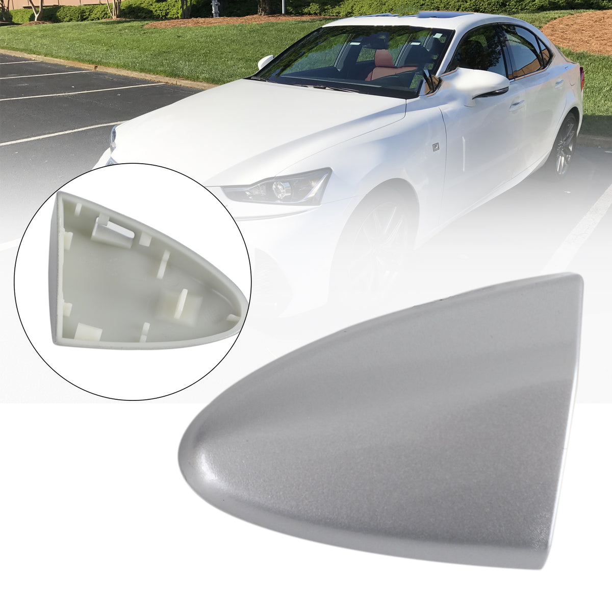 2006-2013 Lexus IS250 2.5L Silver Front Left Ouside Door Handle Key Cover Cap 69218-53021 Generic