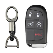 Leather Silicone Car Key Case Cover With Buckle For Jeep