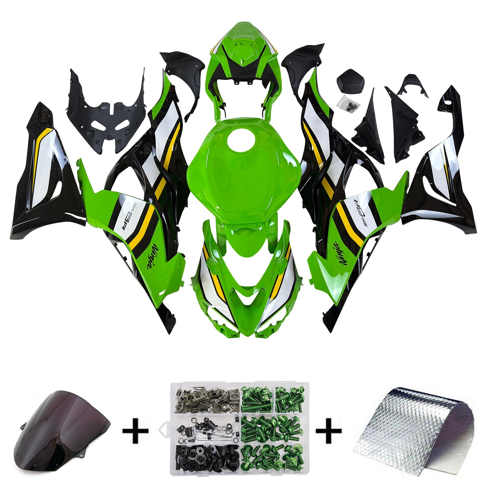 Injection Fairing Kit Bodywork Plastic ABS fit For Kawasaki ZX-6R ZX6R 2024-2026