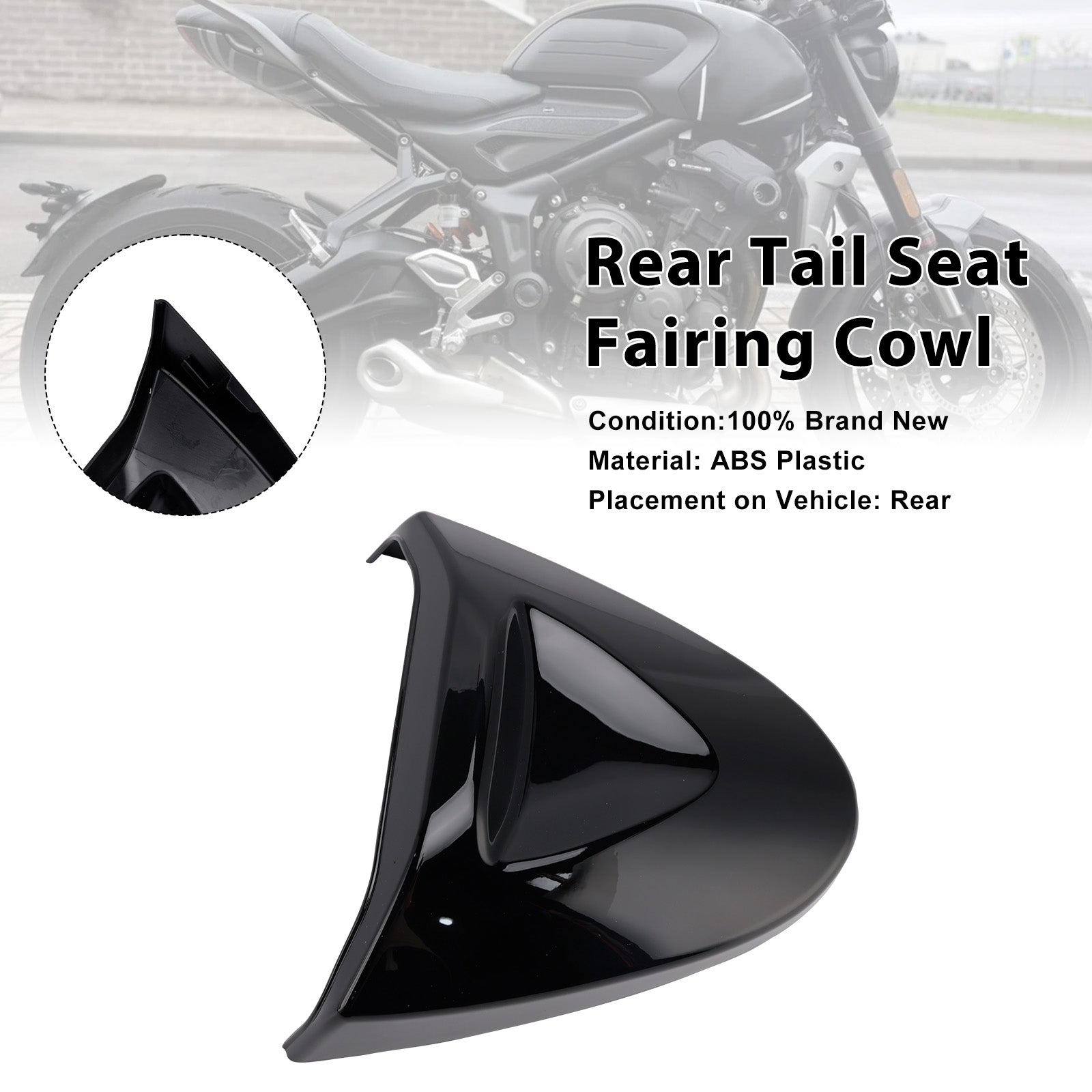 Rear Tail Seat Fairing Cowl Cover For Trident 660 2022-2025
