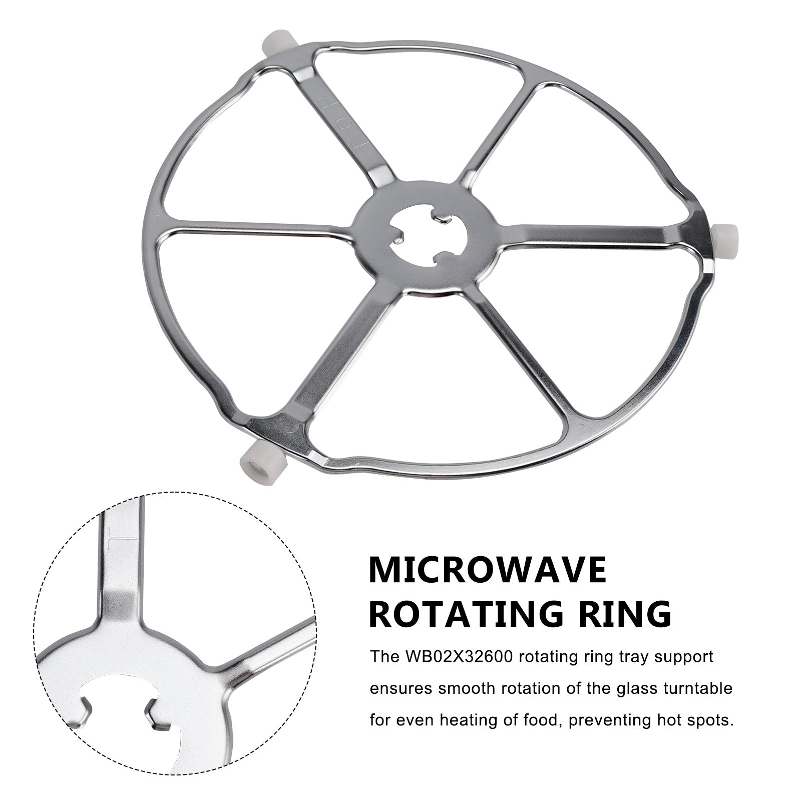 WB02X32600 WB06X10651 for GE Microwave Oven ROLLER RING TRAY SUPPORT