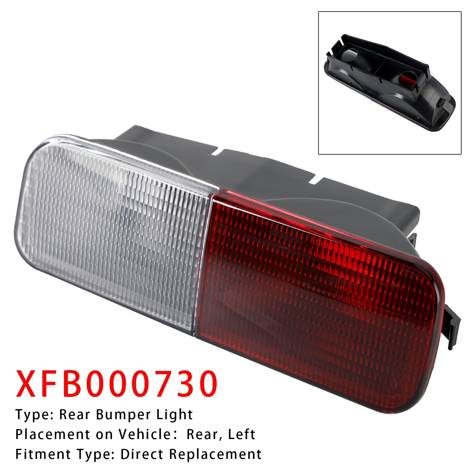 2003-2004 Land Rover Discovery 2 Left Rear Bumper Light Reverse Fog Lamp