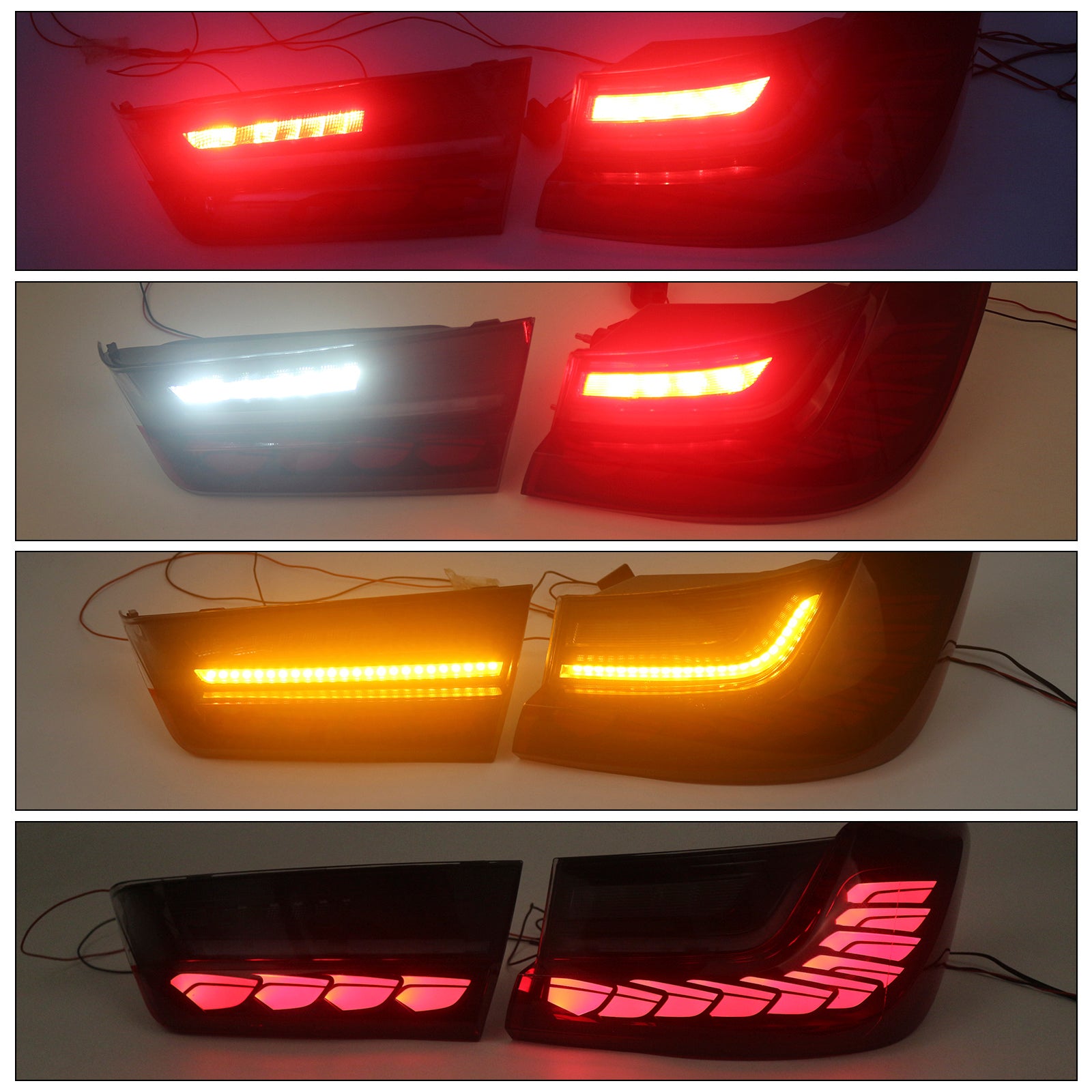 2019-2024 BMW 3 Series G20 G28 G80 M3 L&R Red LED Tail Lights Rear Lamp Assembly