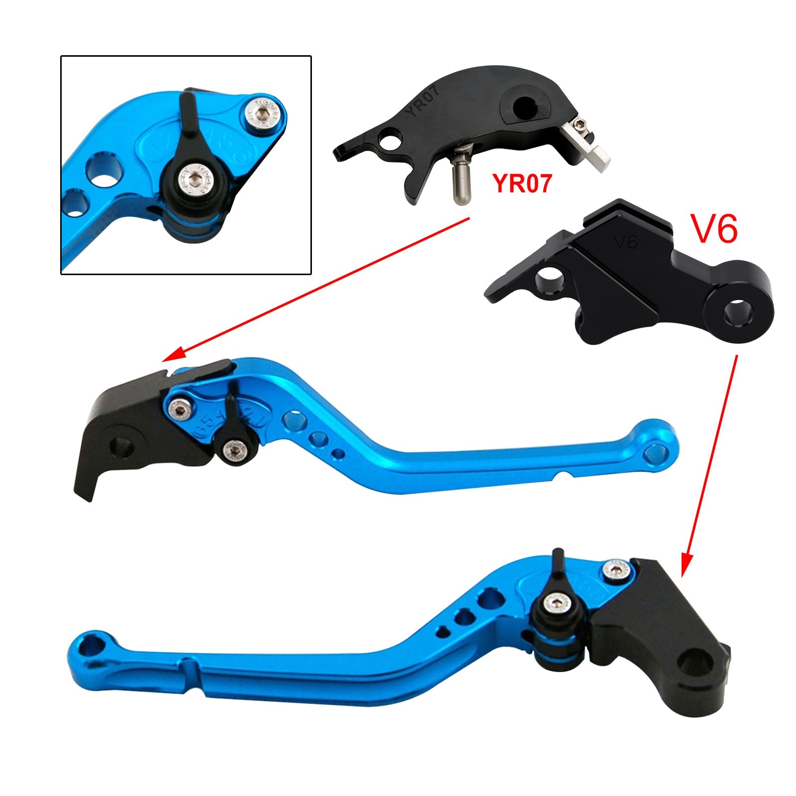 Long Clutch Brake Lever fit for YAMAHA XSR900 XSR900GP MT-09 MT-09SP 2024-2025