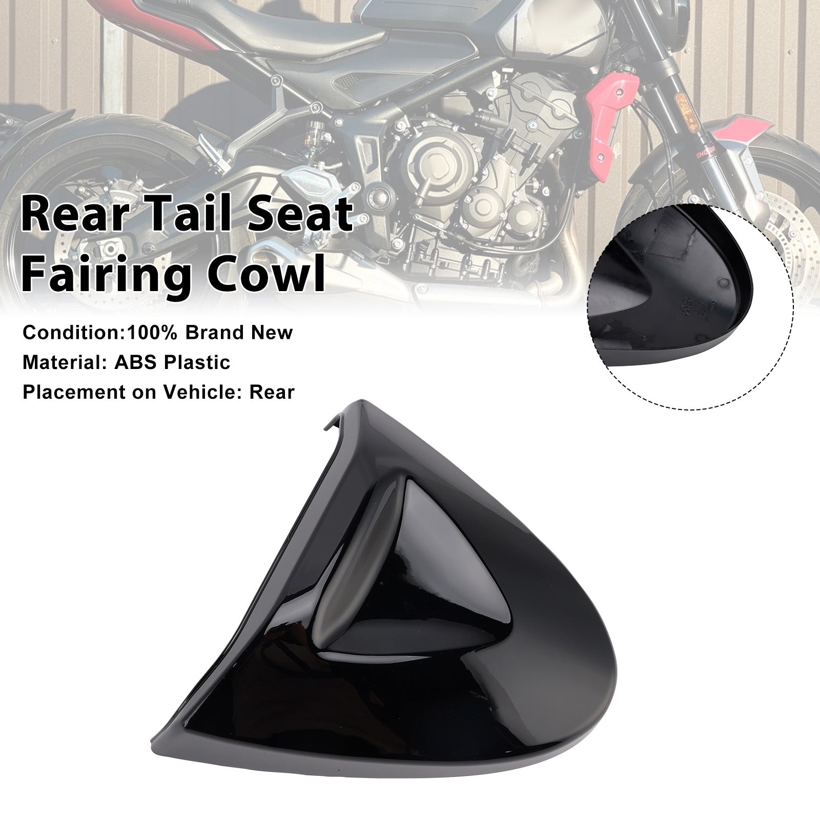 Rear Tail Seat Fairing Cowl Cover For Trident 660 2022-2025