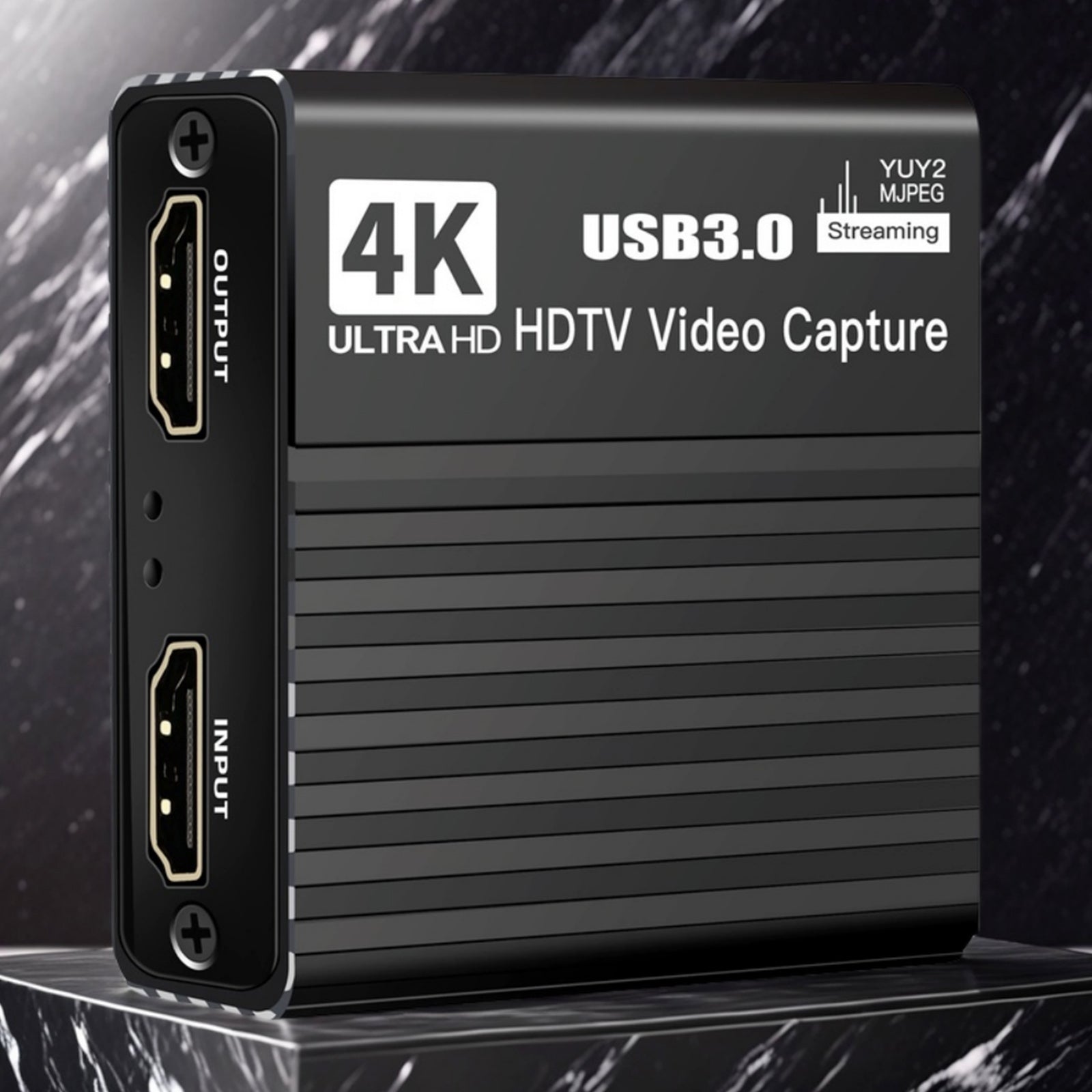 USB 3.0 Video Capture Card HDMI 4K Recording Box Game Live Broadcast Microphone