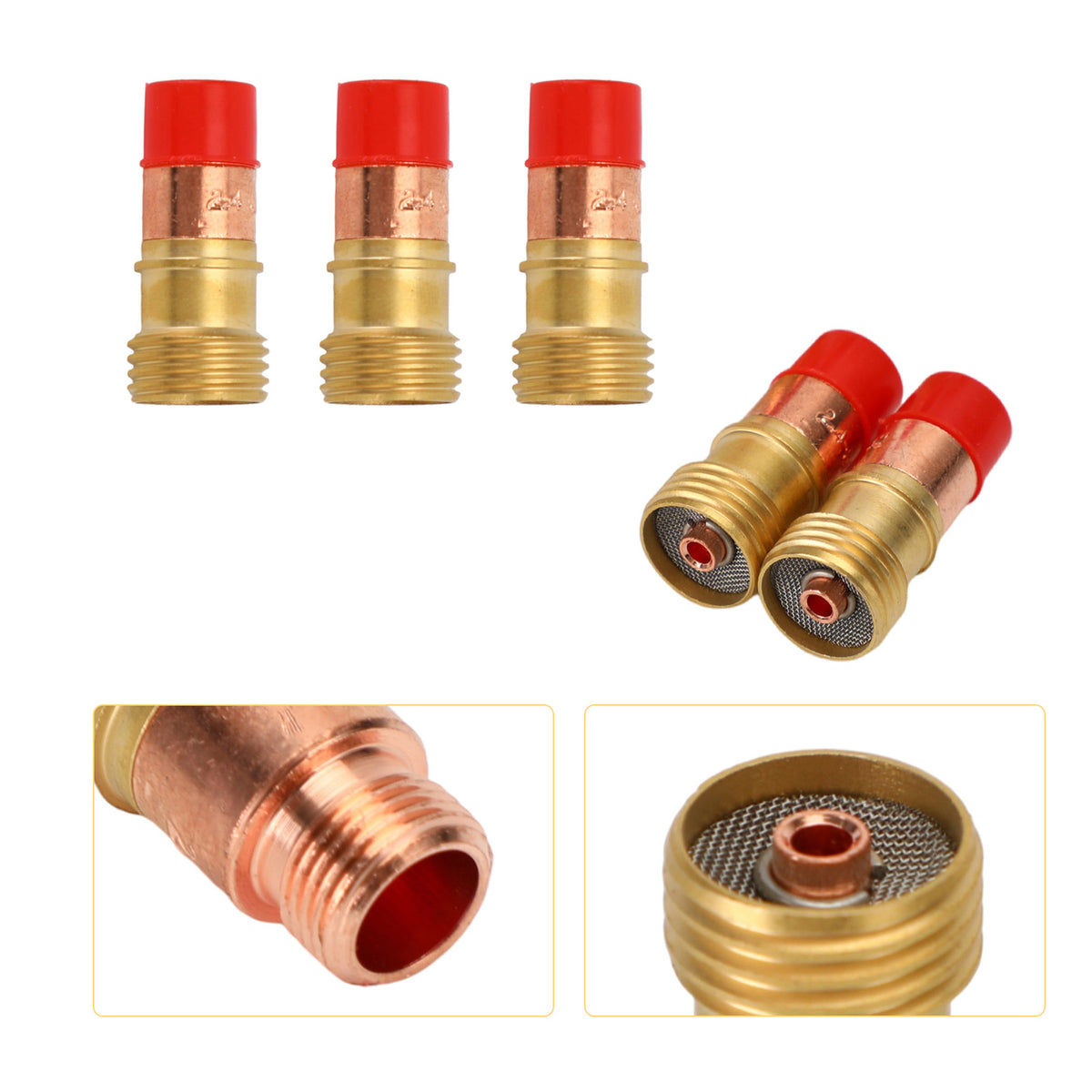 5pcs Tig Welding Torch Stubby Gas Lens 4Gl332 (3/32") For 17/18/26