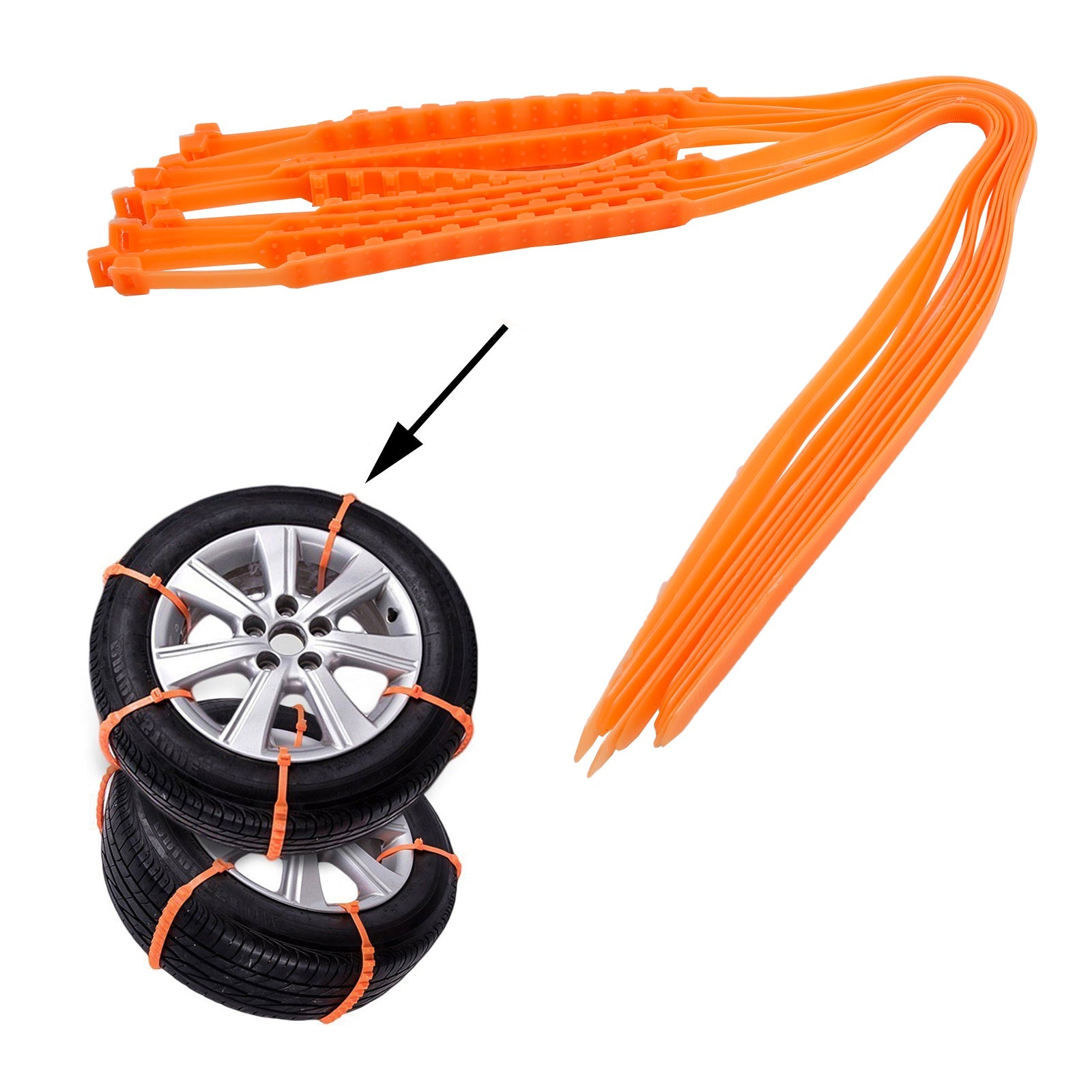 10/20/40PCS Snow Tire Chain Anti-Skid Belt For Car Truck SUV Winter Driving