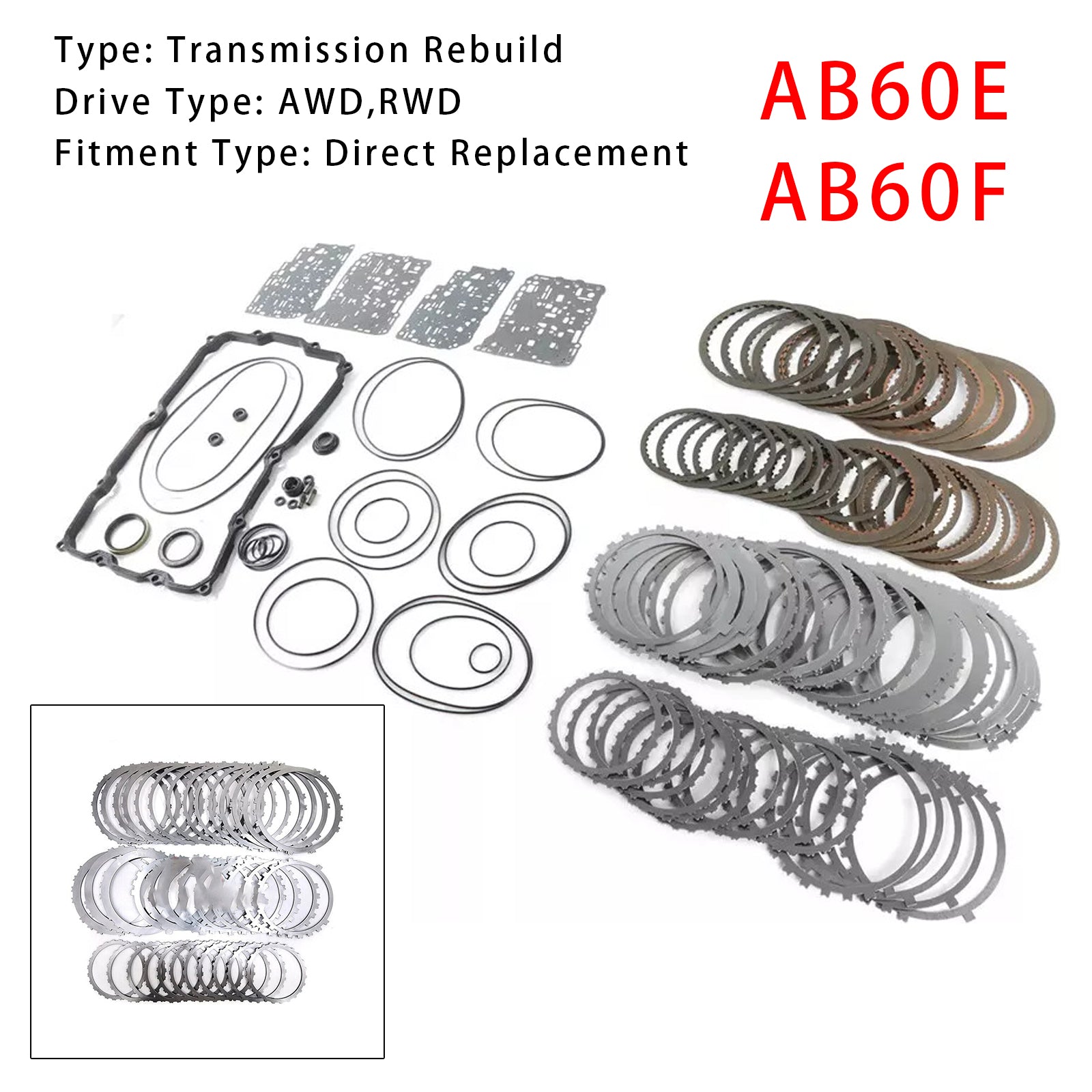 2009-2014 LEXUS GX460 4.6L Transmission Overhaul Rebuild Kit AB60E AB60F