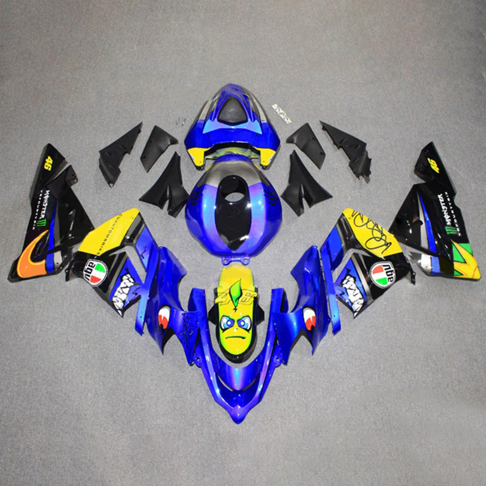 2004-2005 Kawasaki ZX10R Fairing Kit Bodywork Plastic ABS