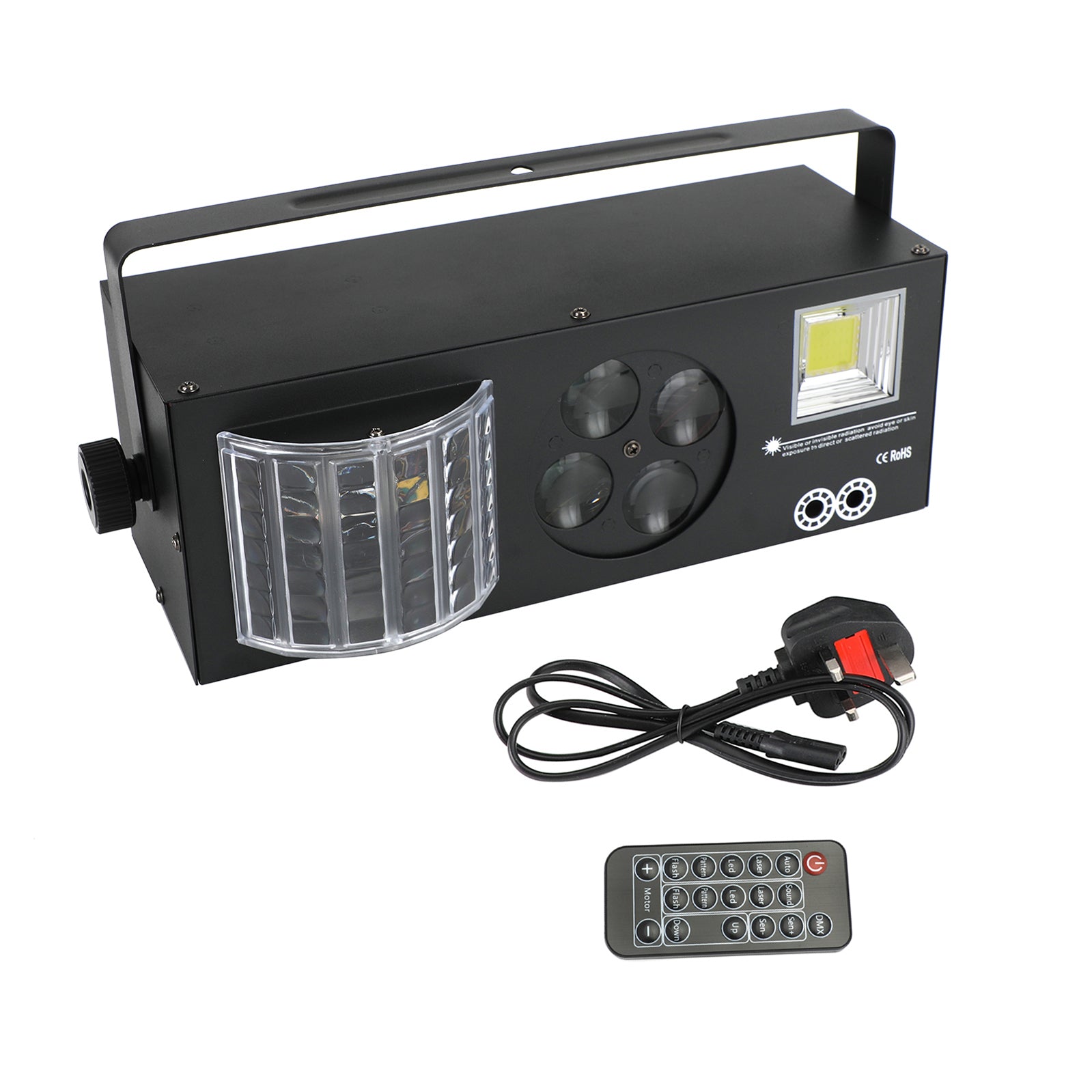 4In1 80W RGBW Pattern Strobe Lights LED DMX DJ Disco Party Stage Light+Remote
