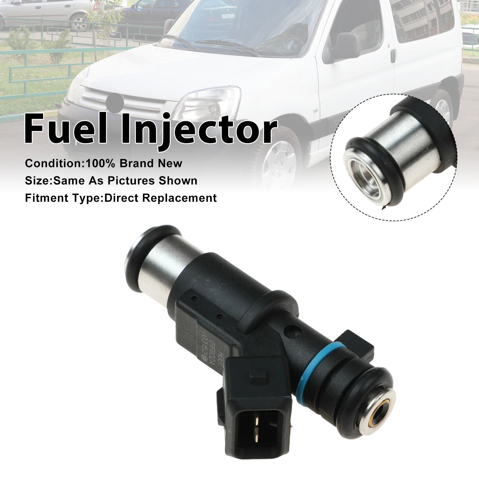 1Pcs Fuel Injector For Citroen Berlingo 1996-2011 C2 1.4L 2003-2009 1984e0