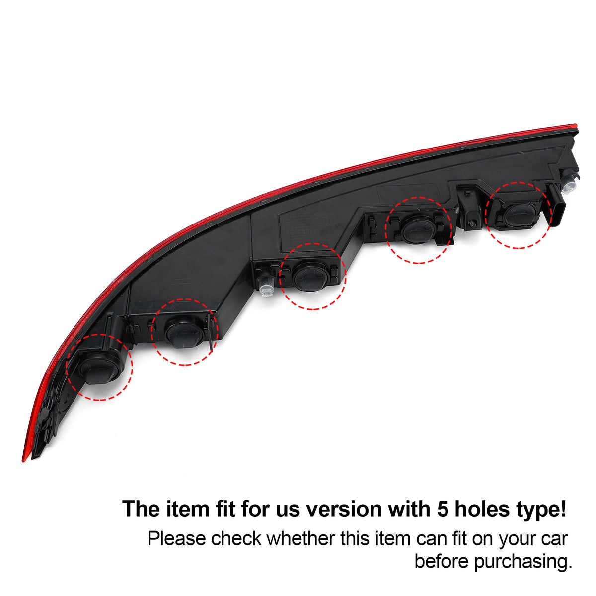Right Rear Bumper Lower Tail Light Brake Stop Lamp For Audi Q5 18-21 US Version