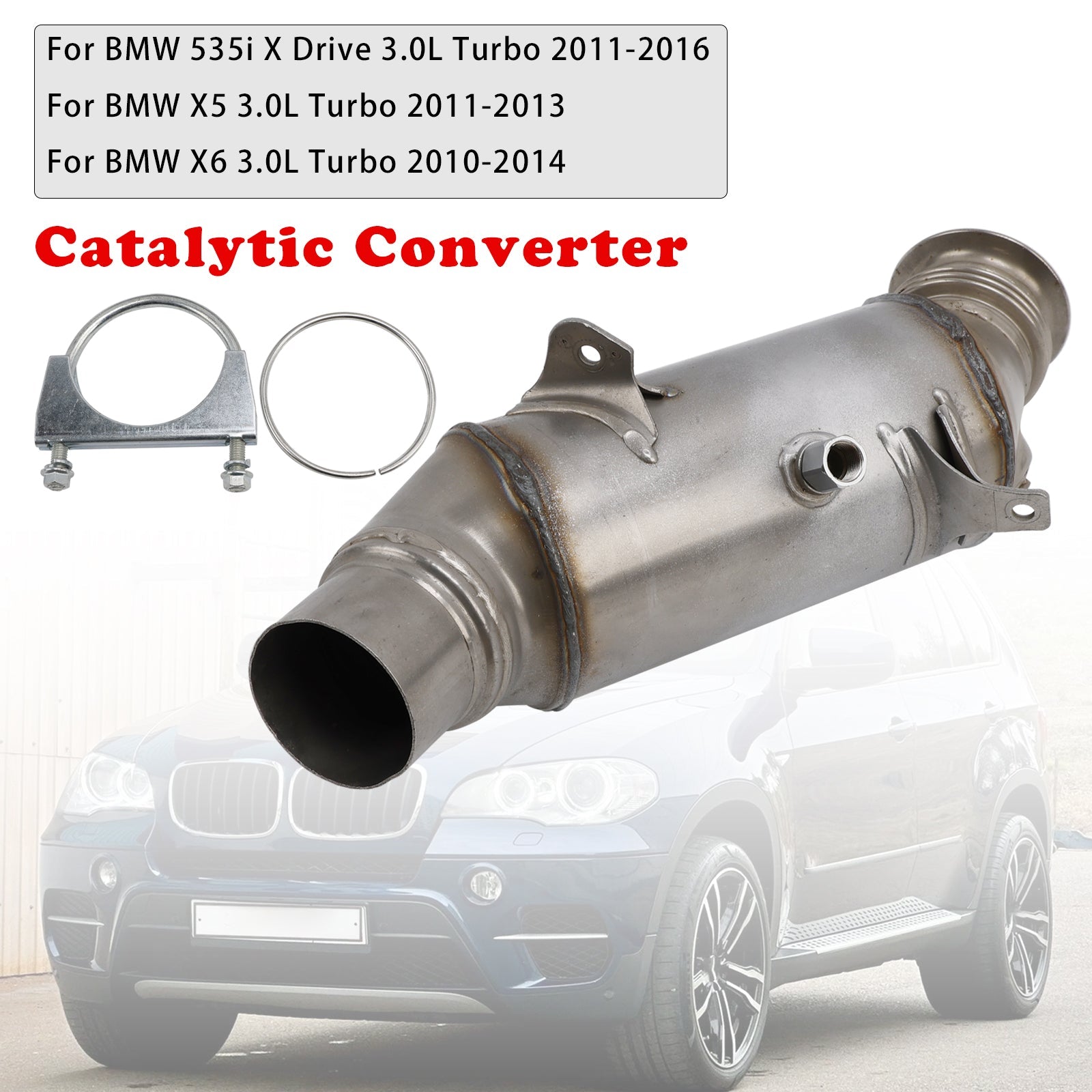 2011-2013 BMW X5 3.0L Turbo Catalytic Converter OBD II