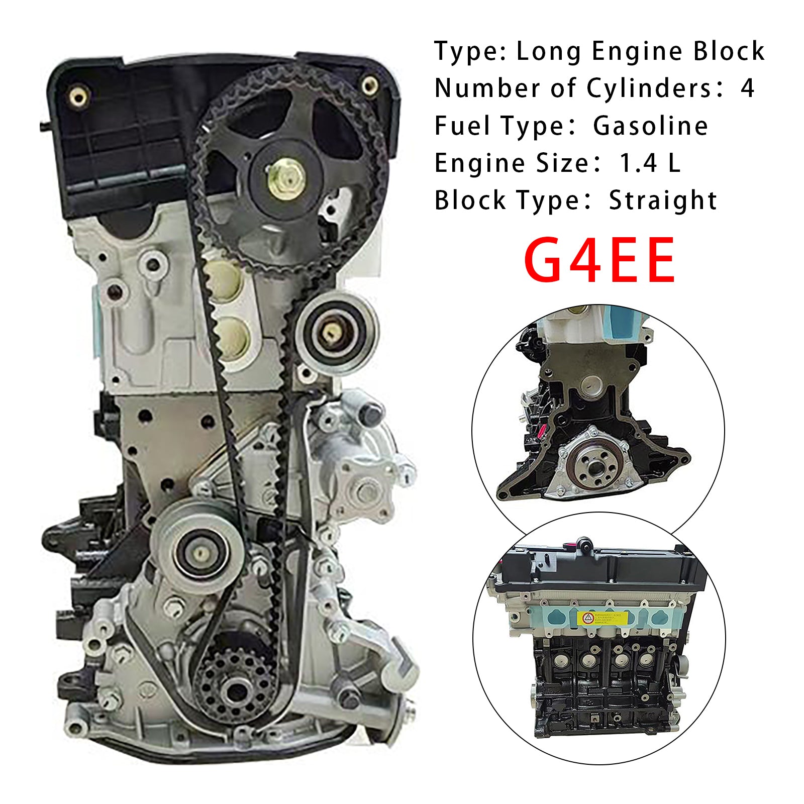2005 KIA RIO MK2 1.4L Brand New Engine Assembly Long Engine Block G4EE