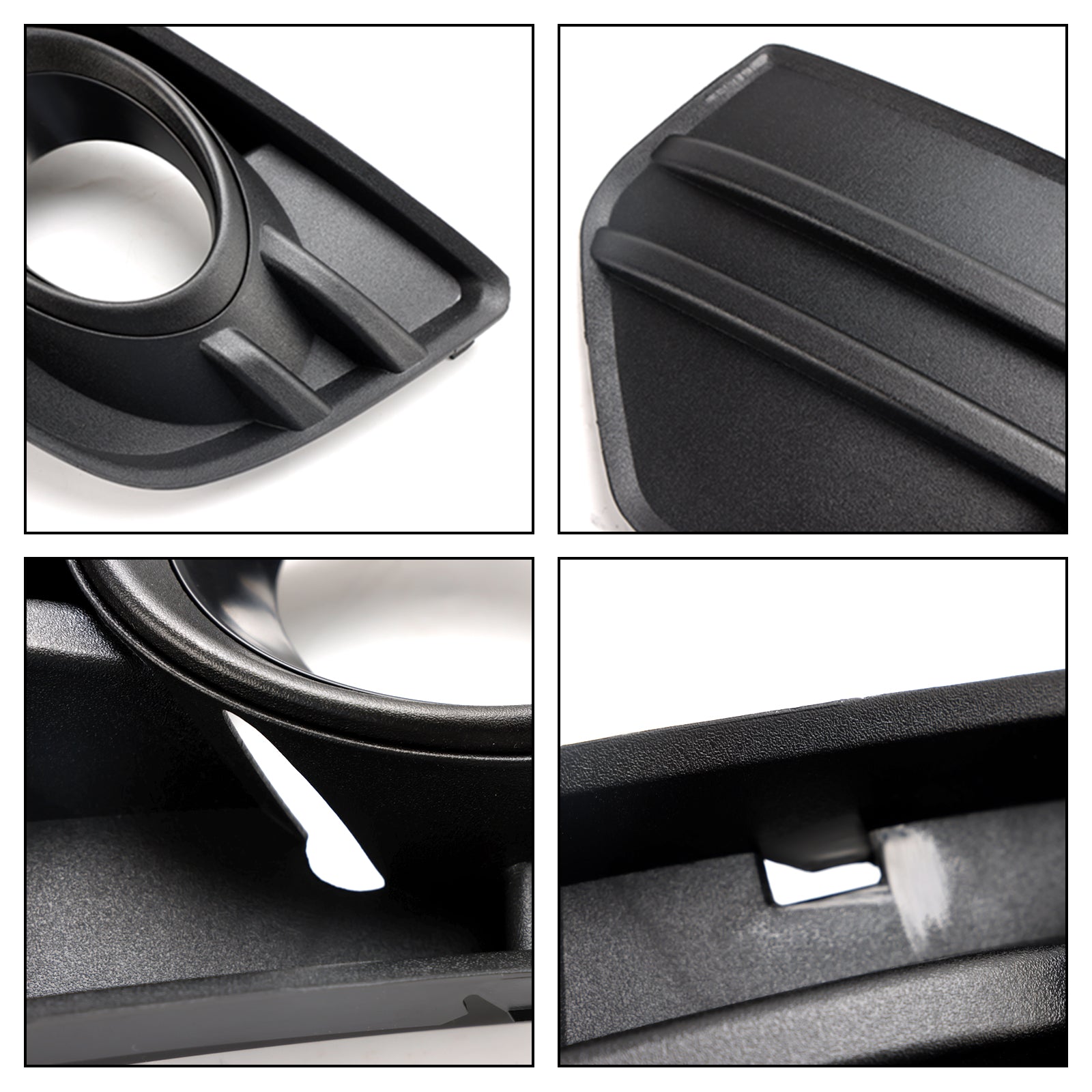 2009-2012 Audi Q5 2PCS Front Bumper Grill Fog Light Lamp Covers Trim Generic