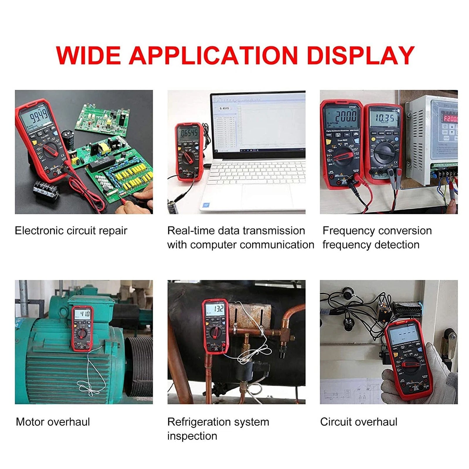 UT61B+ Digital Multimeter AC/DC Voltage Current Resistance Capacitance Tester