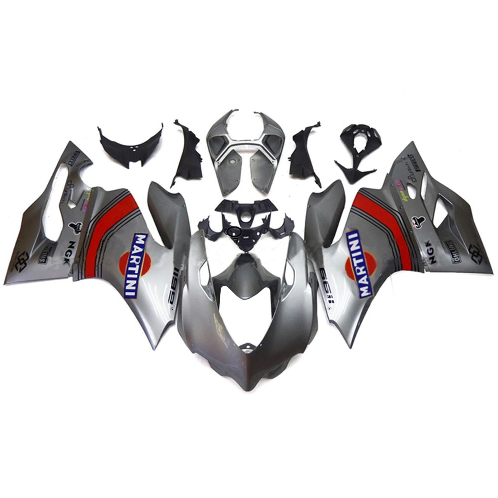 2012-2015 Ducati 1199 899 Injection Fairing Kit Bodywork Plastic ABS#118