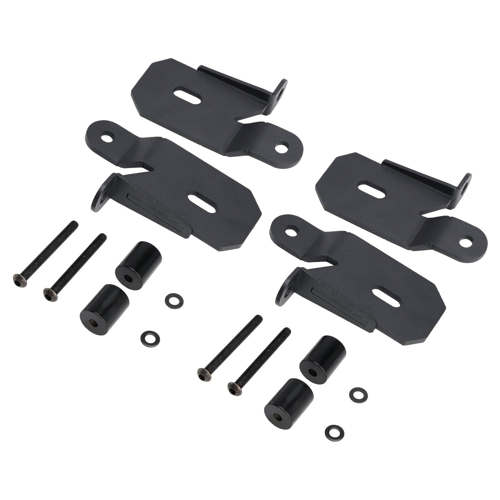 2 Pack 7318 A-Pillar Black Light Mount Brackets For Jeep Wrangler Jl 2018-2019
