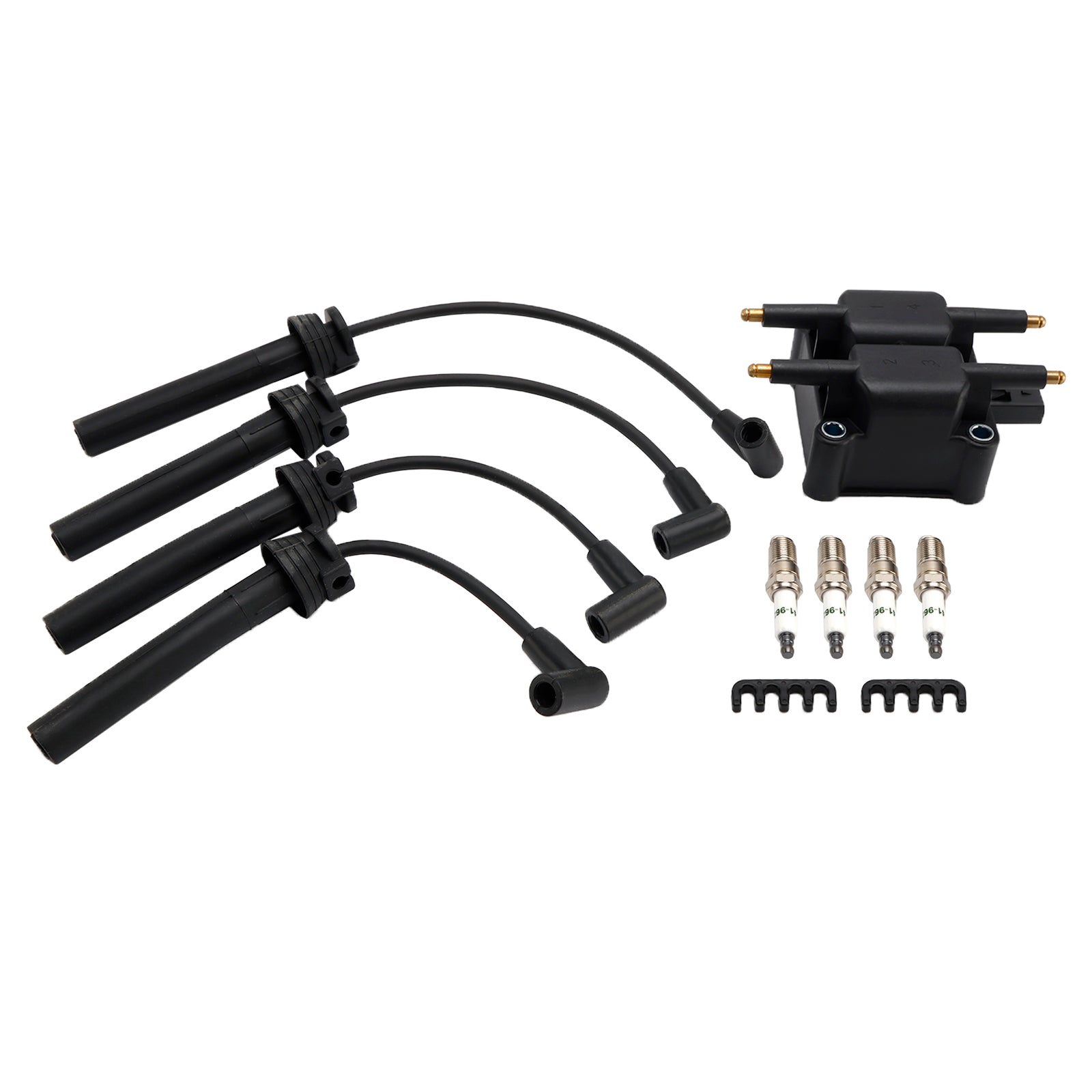 1997-2005 DODGE NEON Ignition Coil Pack Spark Plug Wire Set UF189 UF403 UF410