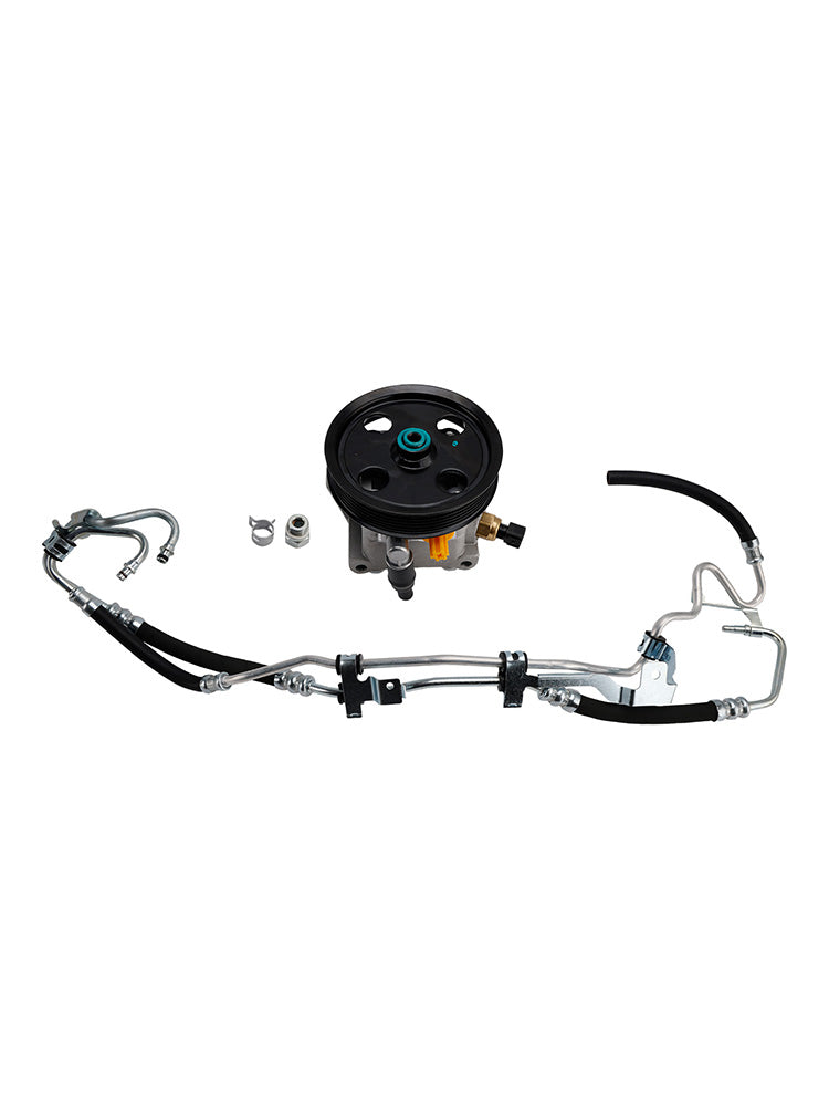 Power Steering Pump + High Pressure Pipe For 2007-2011 Ford C-Max 1743278
