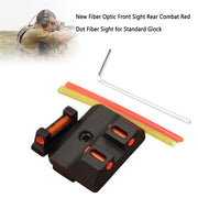 New Fiber Optic Front Sight Rear Combat Red Dot Fiber Sight for Standard Glock
