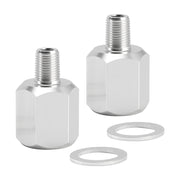 2x 1/8NPT Male to M16-1.5 Female Oil Pressure Sensor Adapter Thread Connector