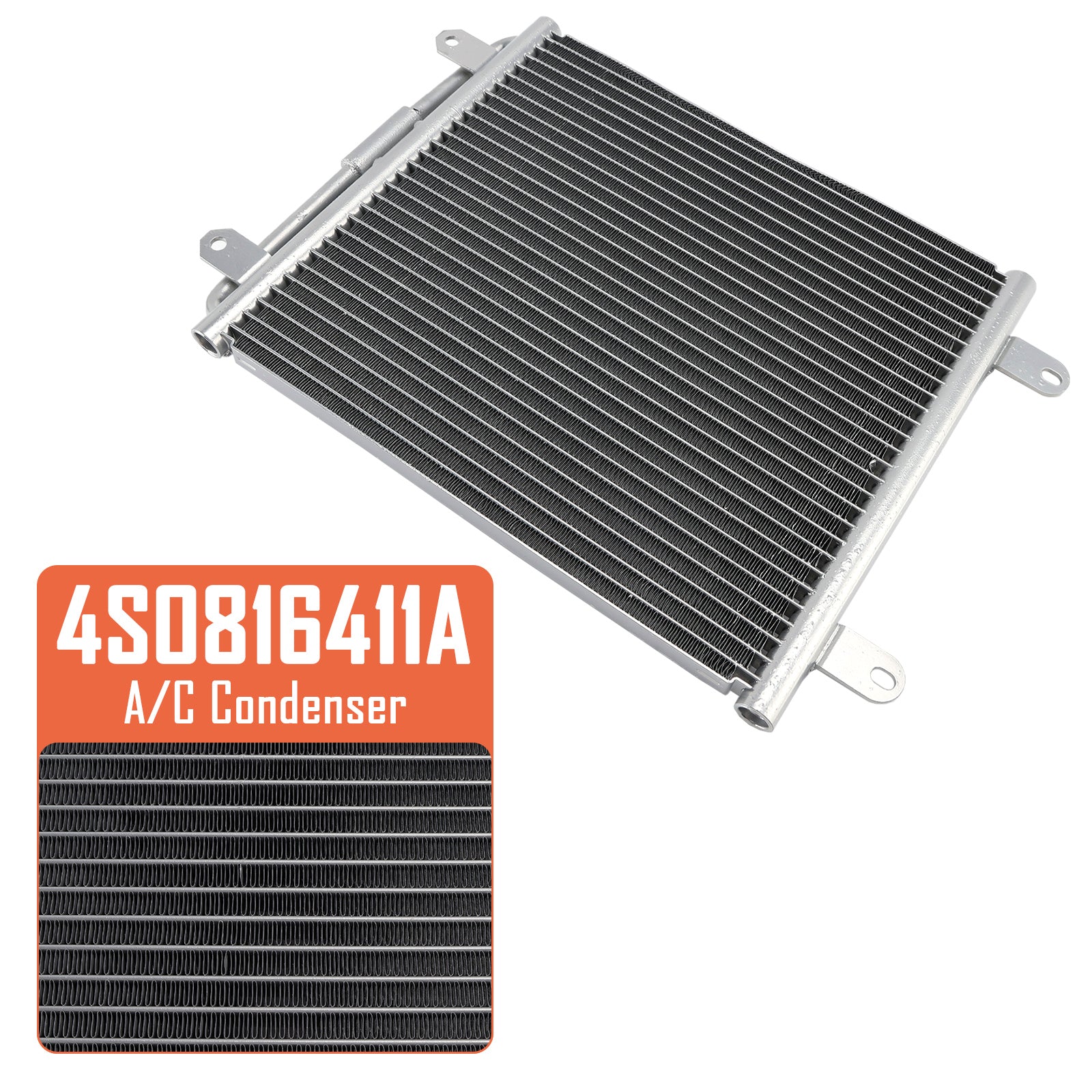 A/C Condenser with Bracket 4S0816411A for Audi R8 2017-2023