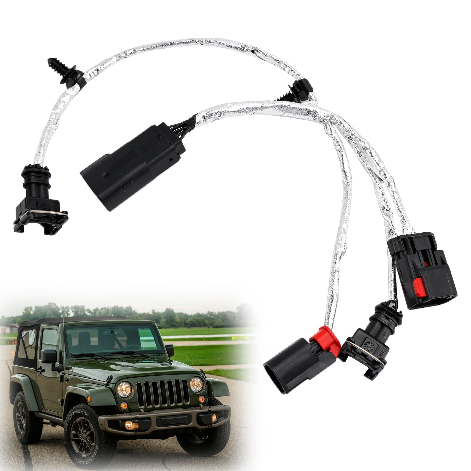 Knock Oil Pressure & Temperature Sensor Wiring For Jeep Wrangler 2012-2016