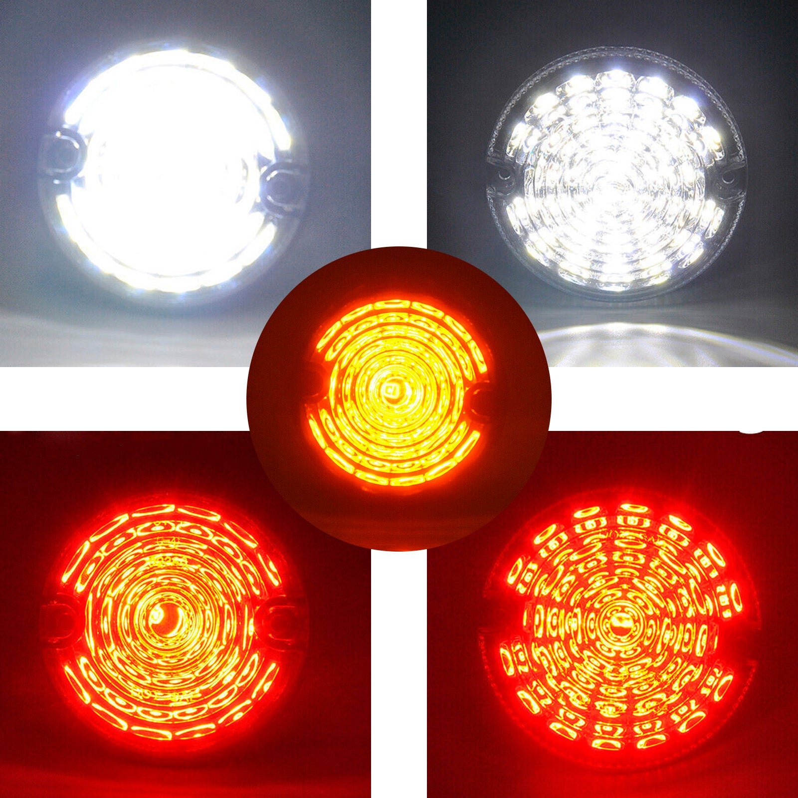 1983-1990 Land Rover Defender 90/110 Smoke LED DRL Driving Daytime Fog Tail Lights Kit 10PCS