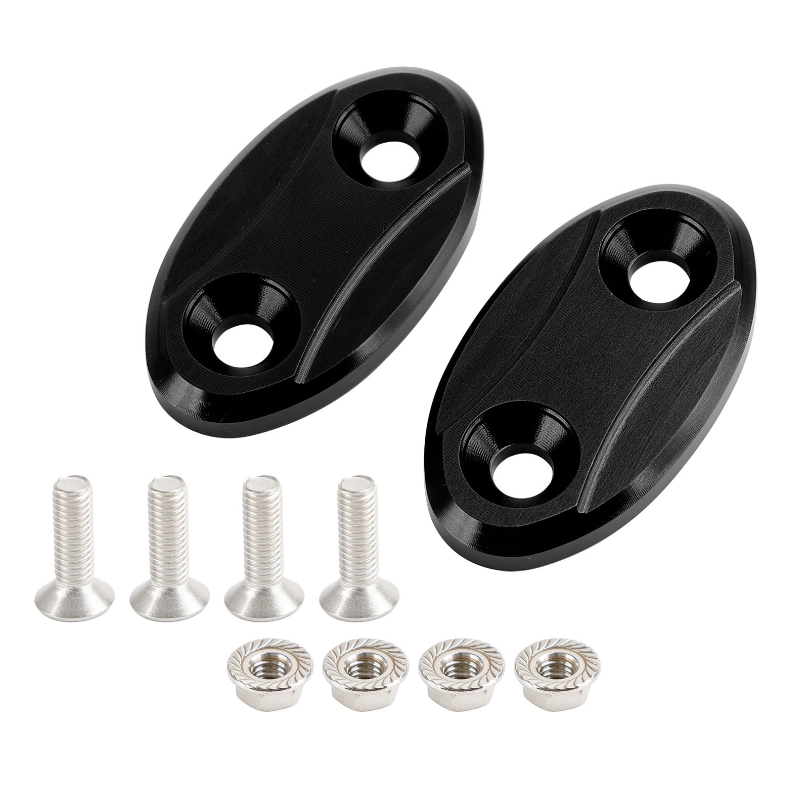 ALU mirror delete blanking block off plates fits BMW S1000RR / HP4 of the years 2009-2019