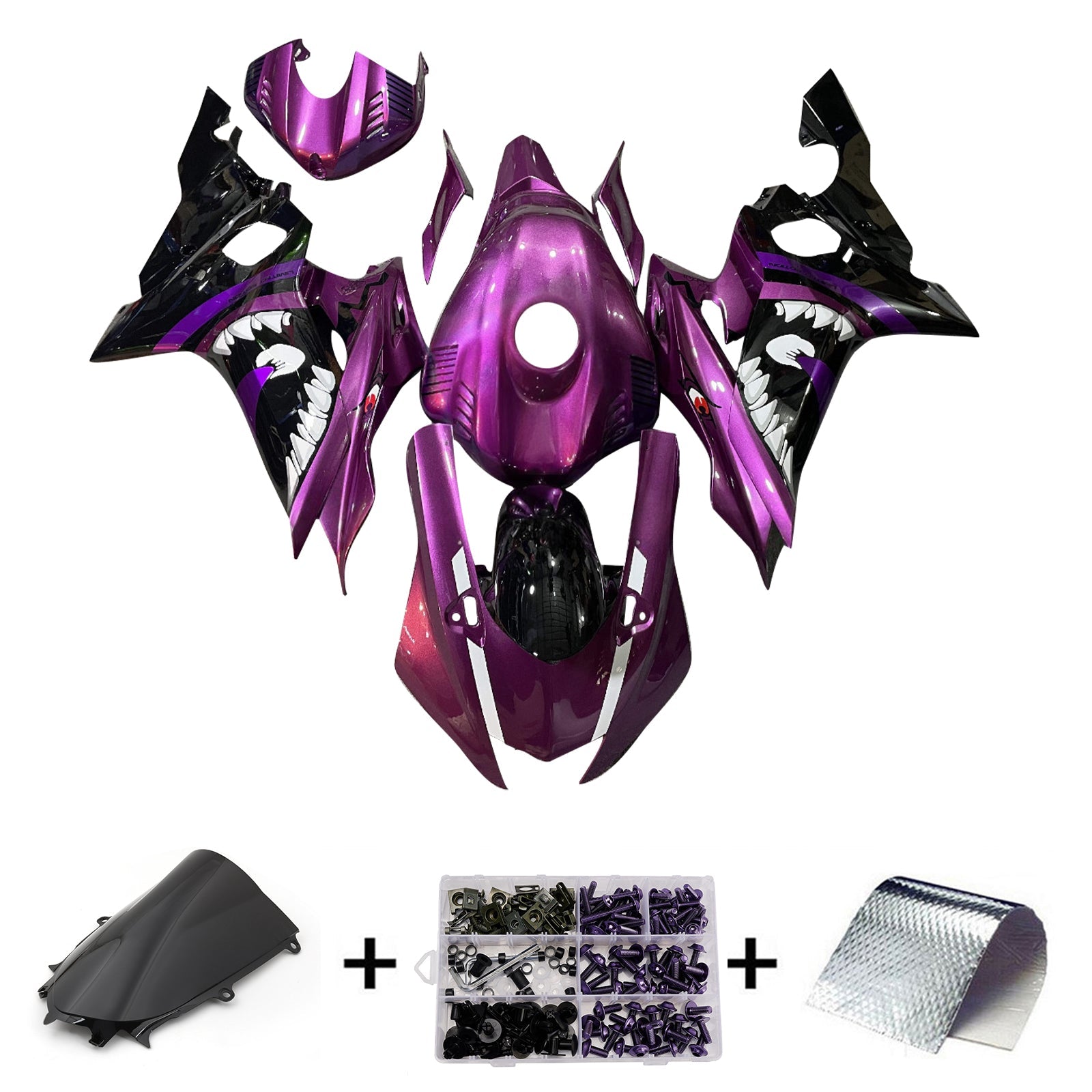 Injection Fairing Kit Bodywork Plastic ABS fit For Yamaha YZF-R6 2017-2023
