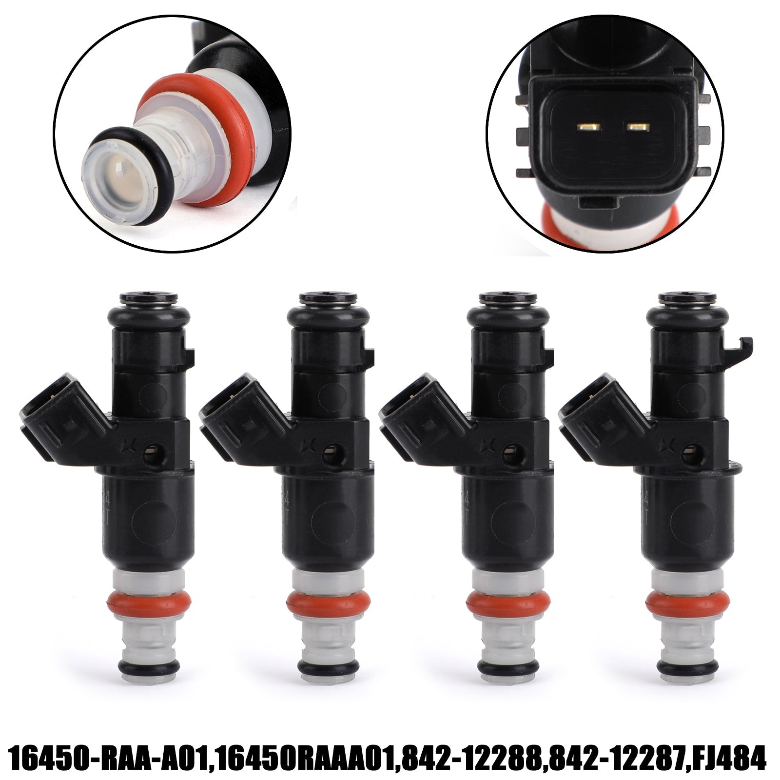 2003-2007 HONDA ACCORD 2.4L 2354CC I4 4PCS Fuel Injectors 16450RAAA01 16450-RAA-A01