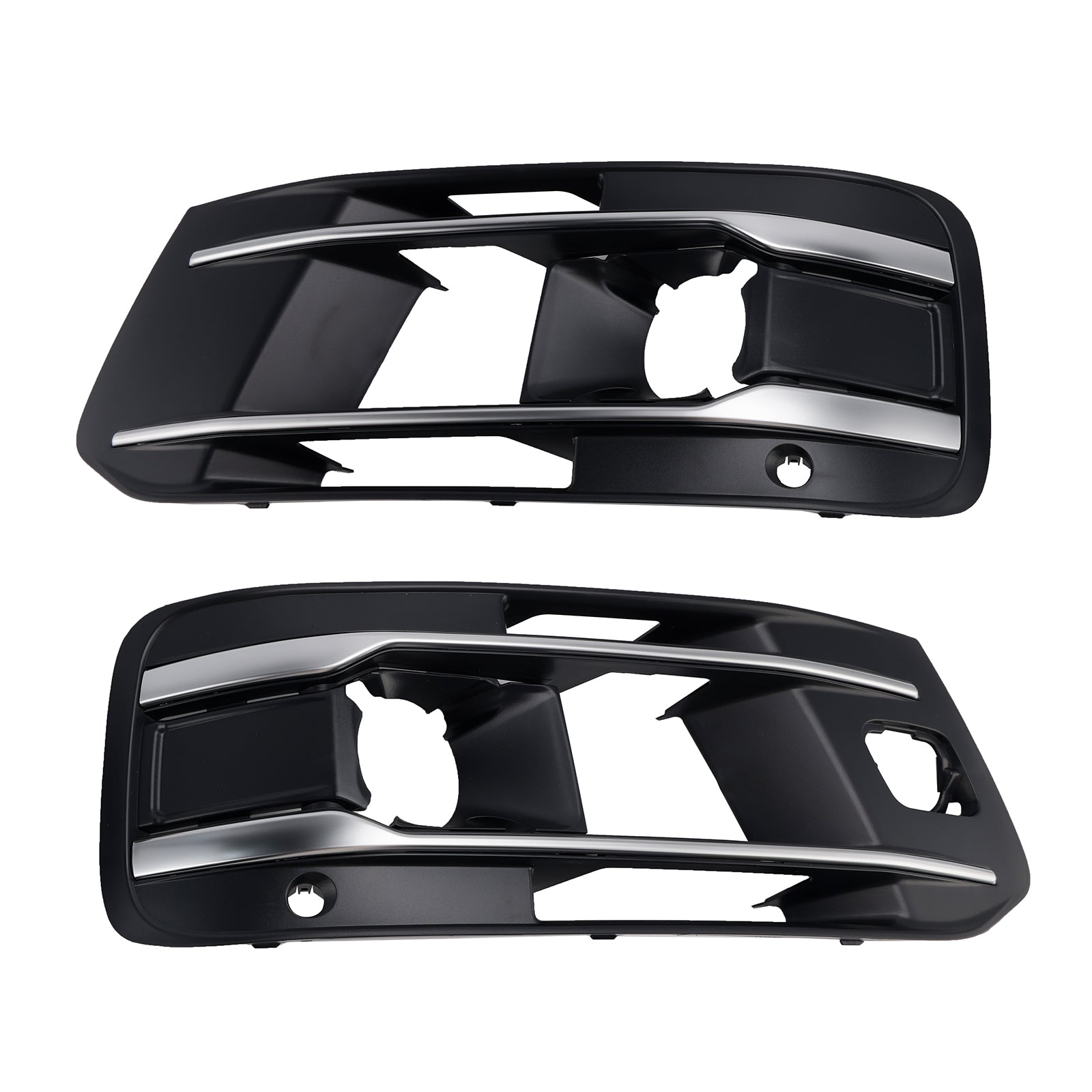 2016-2019 Fit Audi Q7 2PCS Front Bumper Fog Light Grille Cover 4M0807682AA4W3
