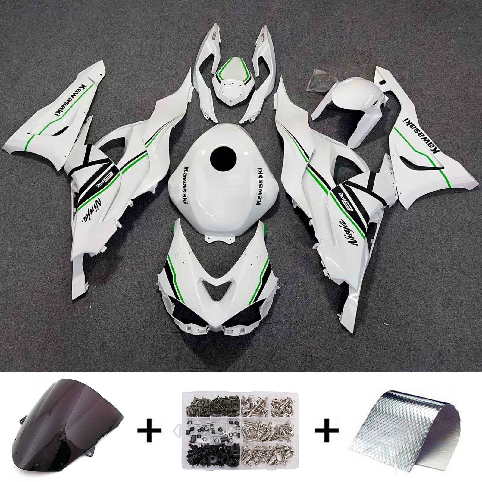 Injection Fairing Kit Bodywork Plastic ABS fit For Kawasaki ZX-6R 2024-2025