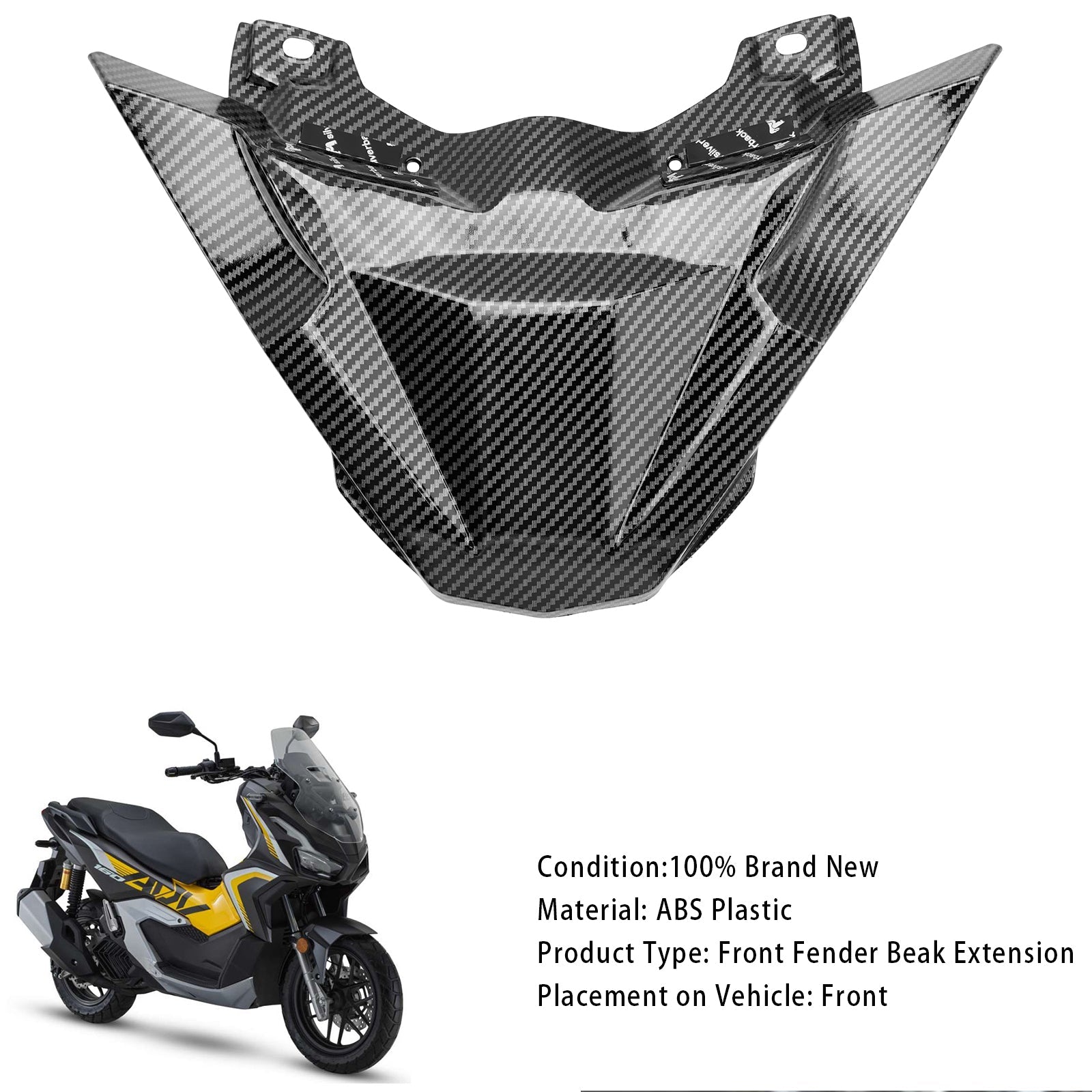 2023-2024 Honda ADV 160 Front Beak Extension Nose Panel Fairing