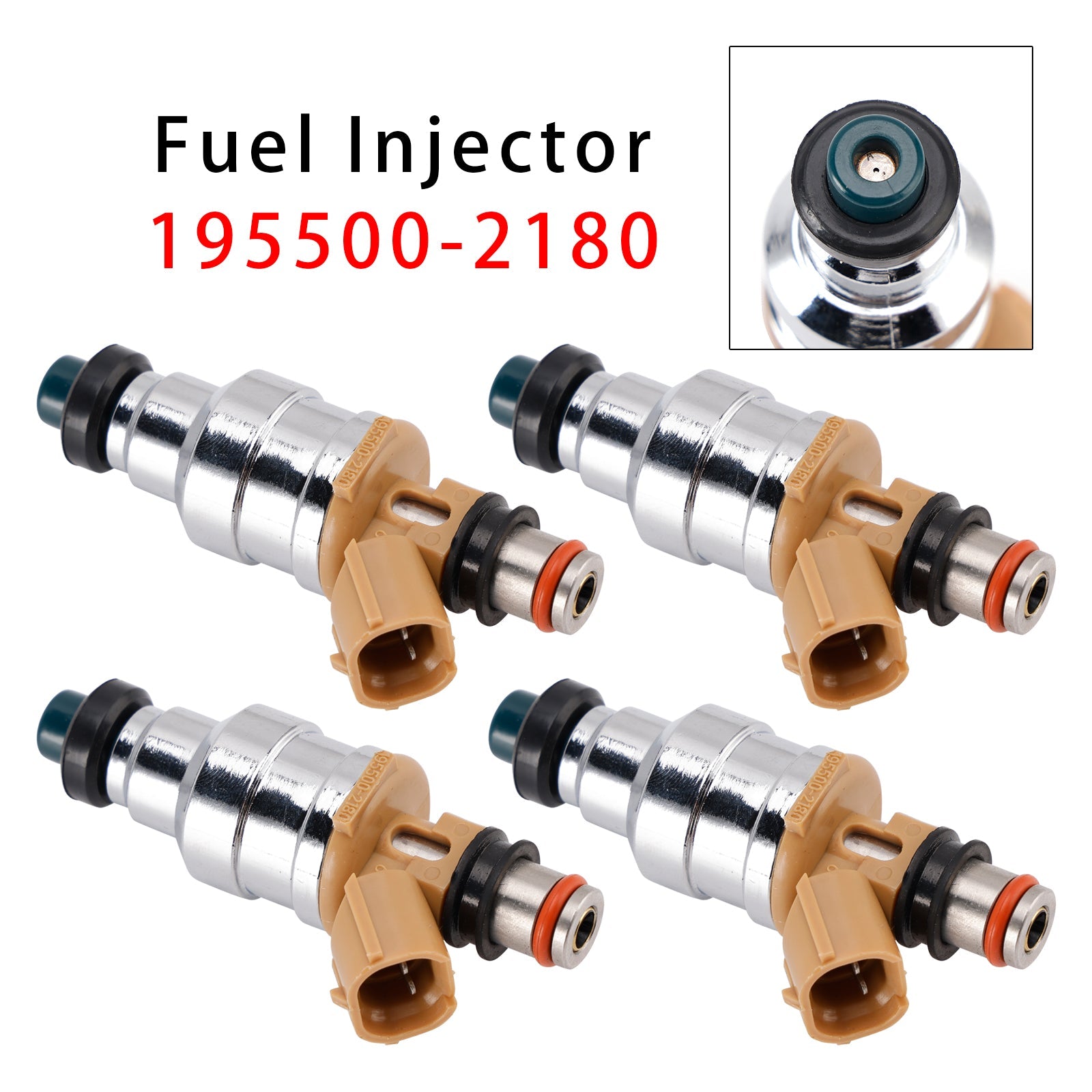 4Pcs Fuel Injector For Mazda 323 Miata Protege Ford Escort 1.8L 195500-2180