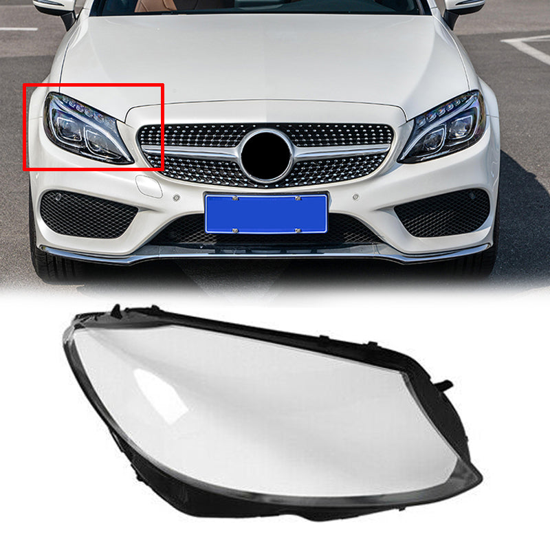 2015+ W205 C180 C200 C300 Left Side Headlight Cover Headlamp Lens Lenses generic