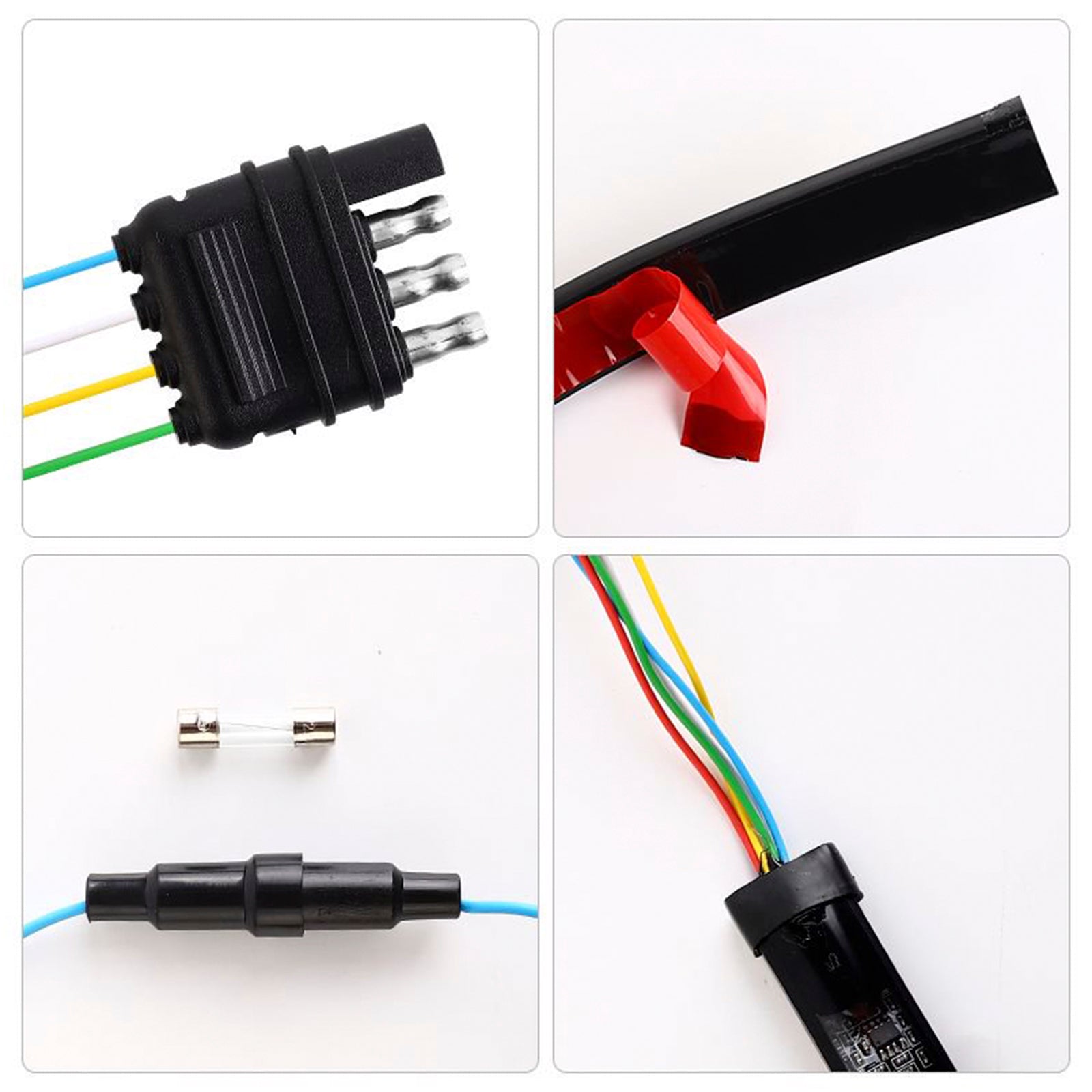 Car Truck LED TailLight Strip Turn Signal Lamp Flowing Dynamic Single Row 1.2 meters