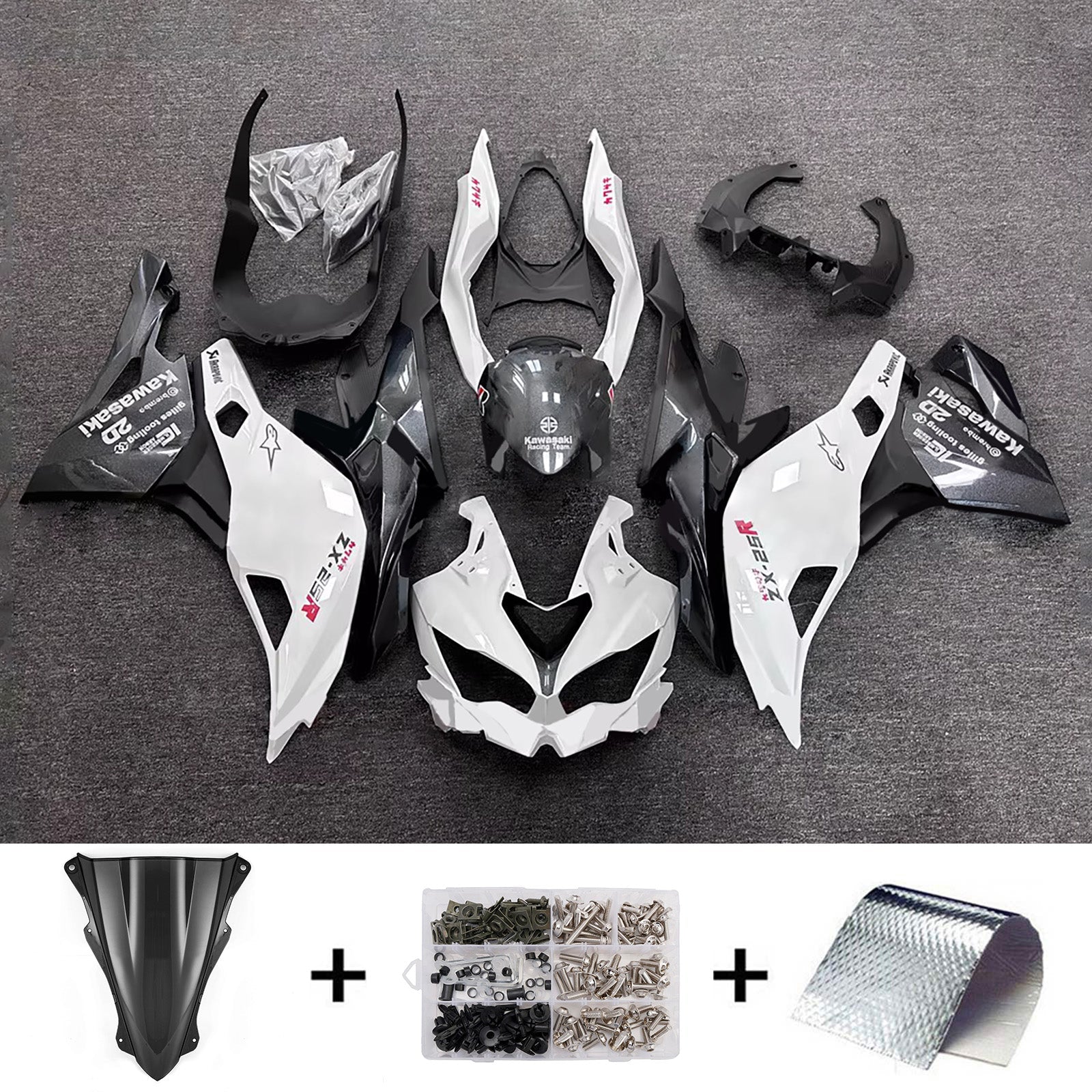 Injection Fairing Kit fit For Kawasaki Ninja ZX-25R ZX-4R ZX-4RR 2019-2025