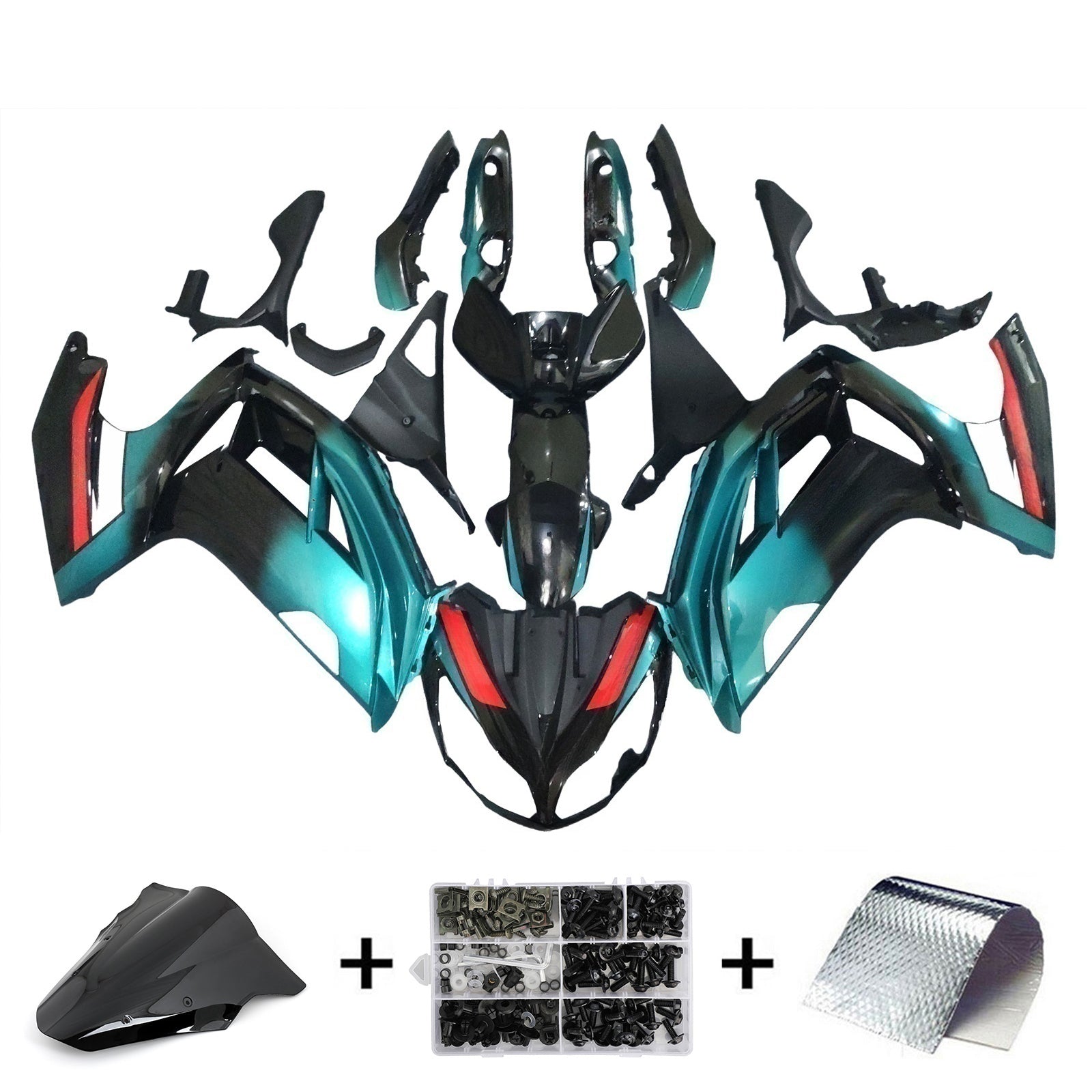 Injection Fairing Kit Bodywork Plastic ABS fit For Kawasaki ER6F/Ninja650 2012-2016