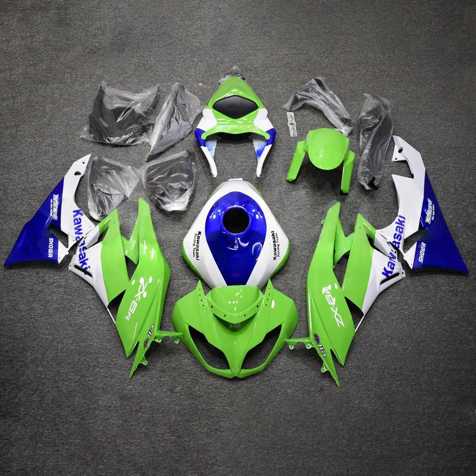 Injection Fairing Kit Bodywork Plastic ABS fit For Kawasaki ZX6R 636 2009-2012
