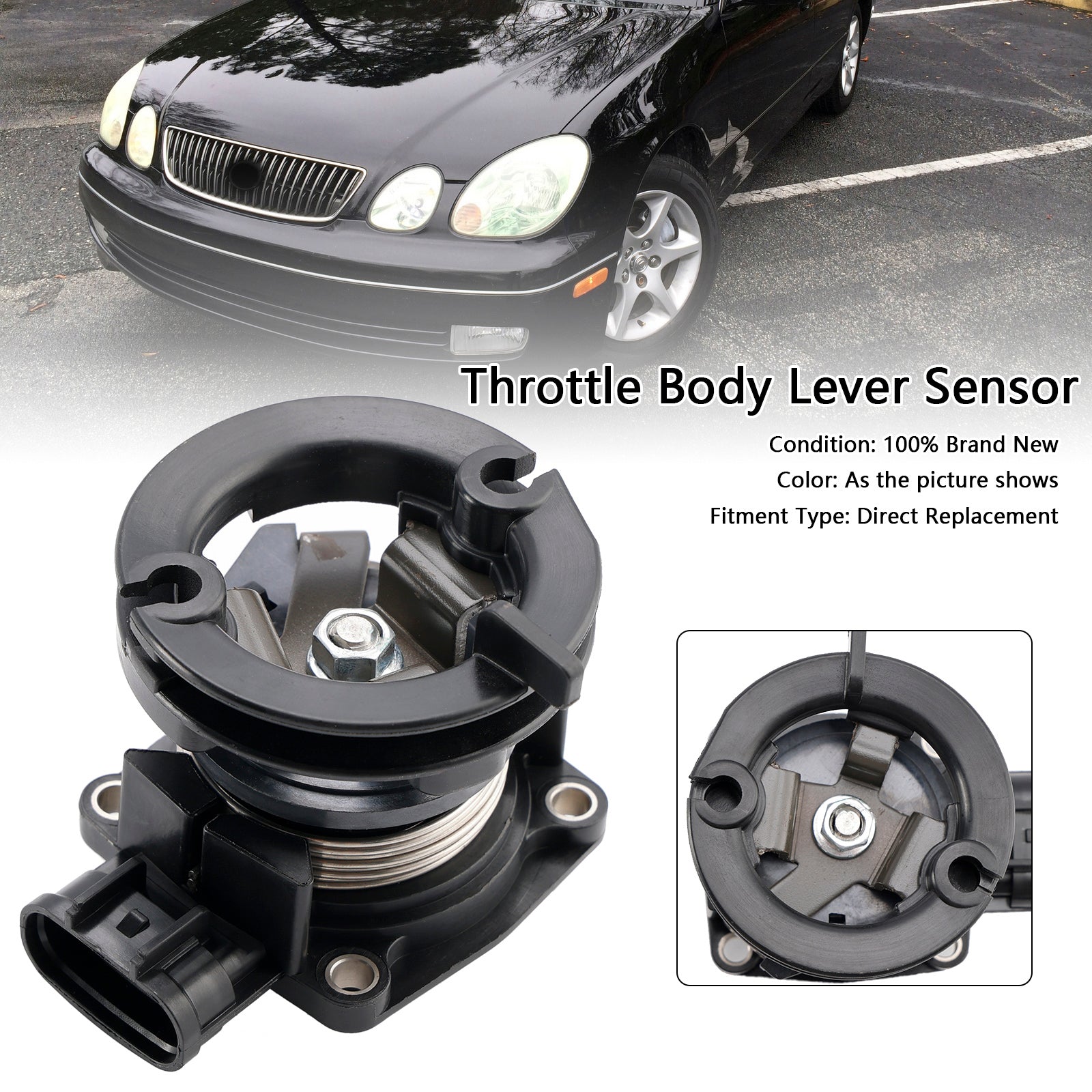 2000 Lexus GS400 - 6 Cyl 3.0L Throttle Body Lever Sensor 22060-46070